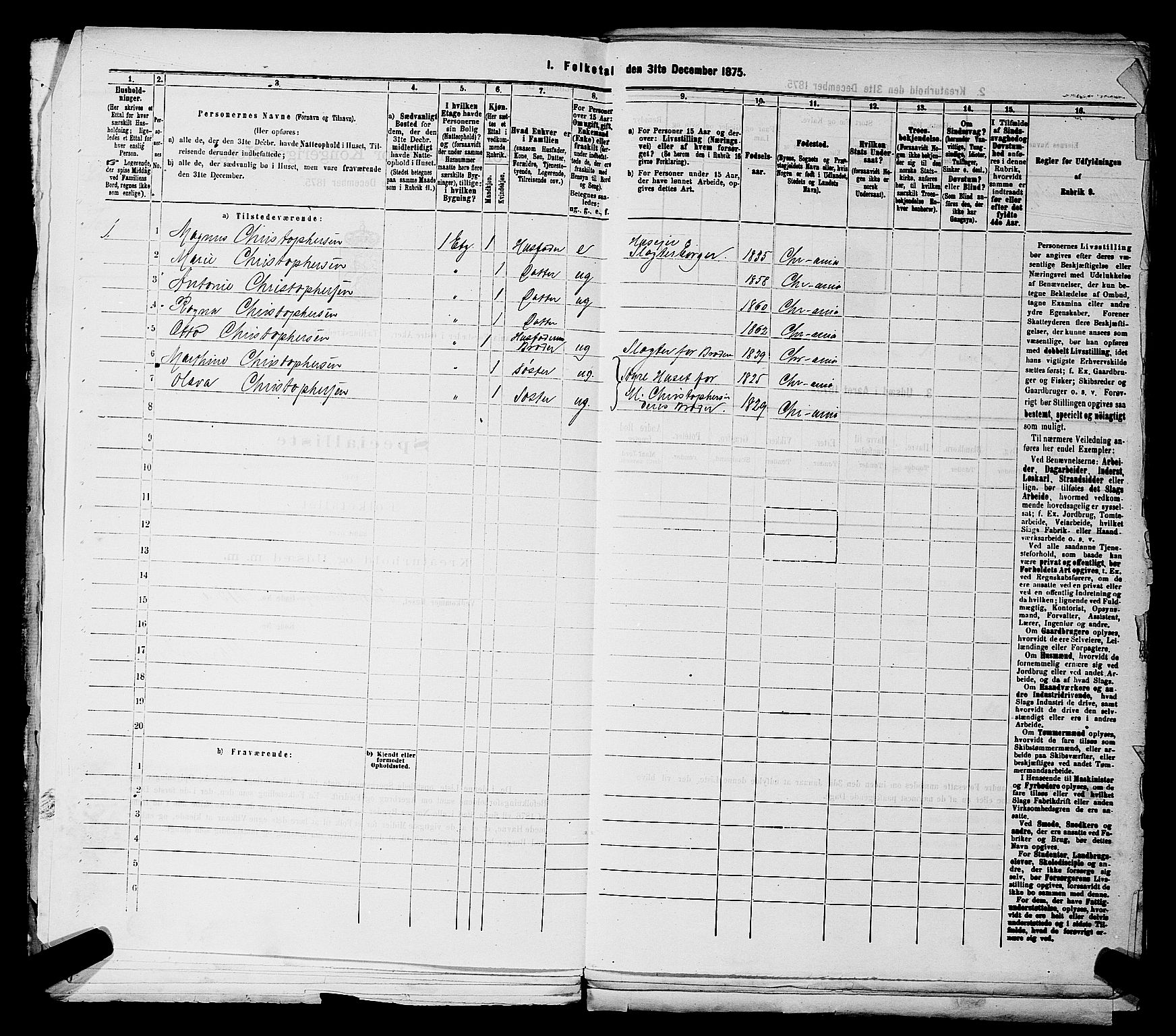 RA, 1875 census for 0218bP Østre Aker, 1875, p. 177