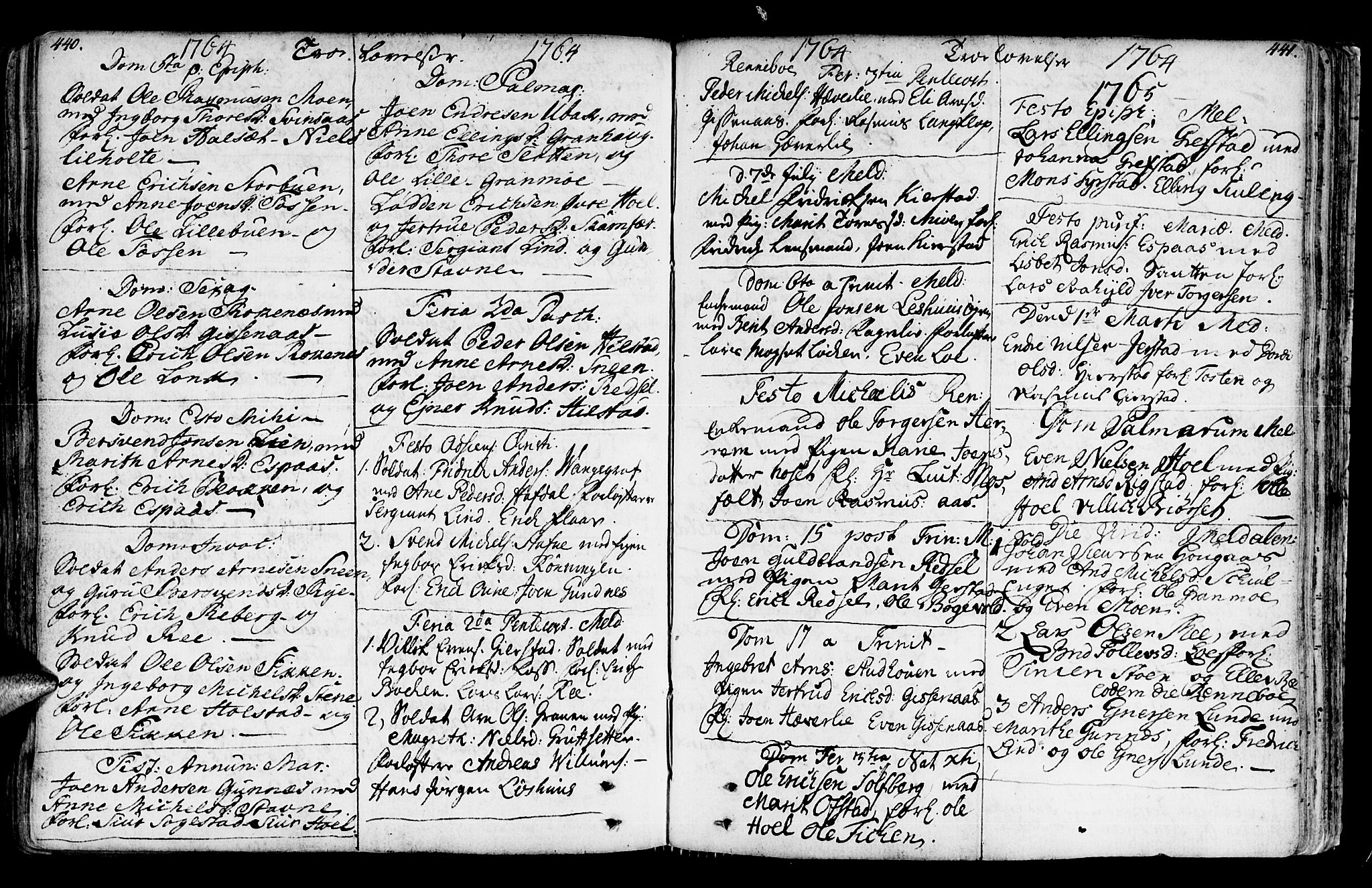 Ministerialprotokoller, klokkerbøker og fødselsregistre - Sør-Trøndelag, SAT/A-1456/672/L0851: Parish register (official) no. 672A04, 1751-1775, p. 440-441