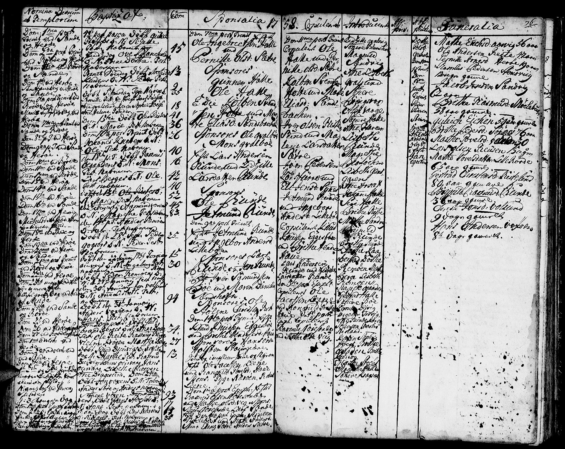 Ministerialprotokoller, klokkerbøker og fødselsregistre - Møre og Romsdal, SAT/A-1454/507/L0066: Parish register (official) no. 507A01, 1731-1766, p. 76