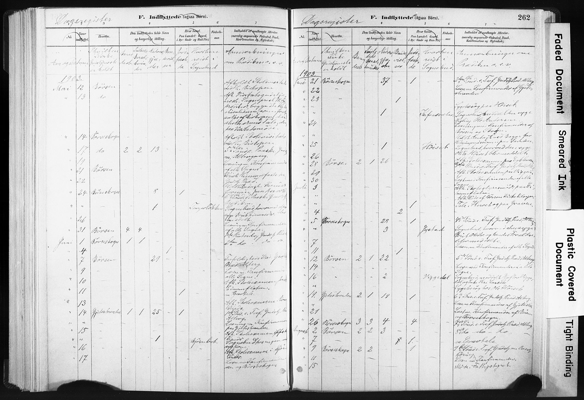 Ministerialprotokoller, klokkerbøker og fødselsregistre - Sør-Trøndelag, SAT/A-1456/665/L0773: Parish register (official) no. 665A08, 1879-1905, p. 262