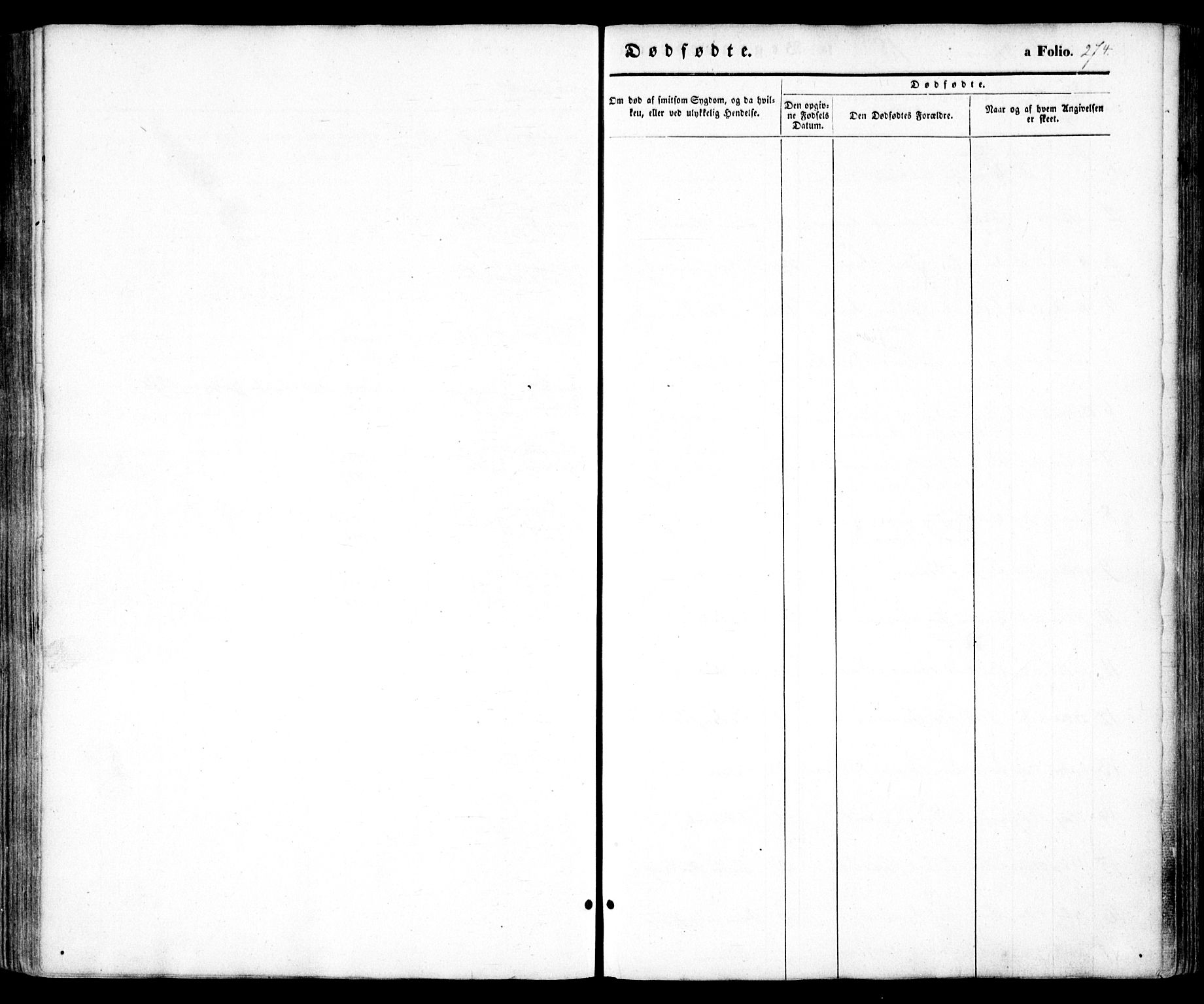 Holt sokneprestkontor, AV/SAK-1111-0021/F/Fa/L0008: Parish register (official) no. A 8, 1849-1860, p. 274