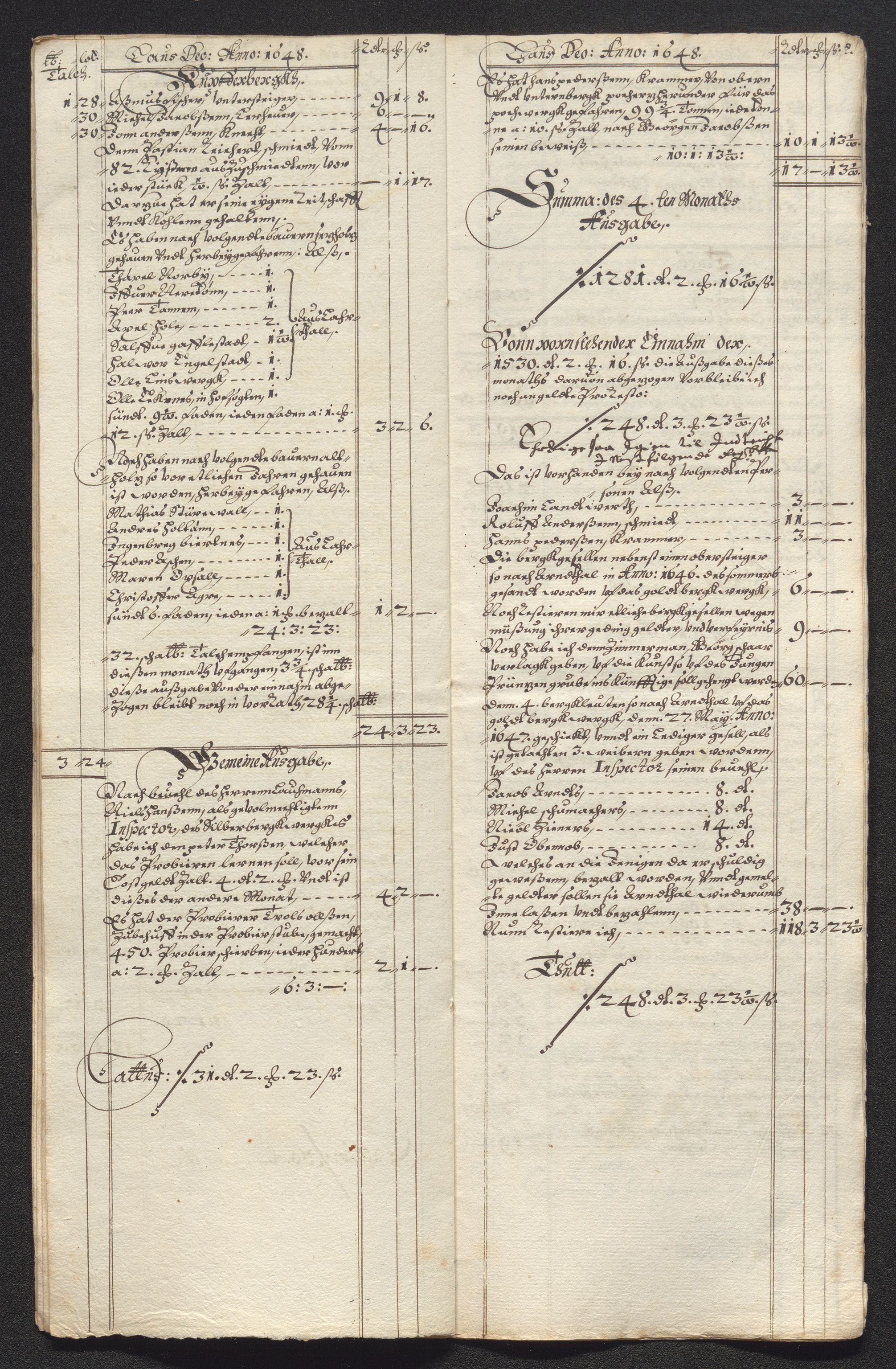 Kongsberg Sølvverk 1623-1816, SAKO/EA-3135/001/D/Dc/Dcd/L0022: Utgiftsregnskap for gruver m.m., 1647-1648, p. 653