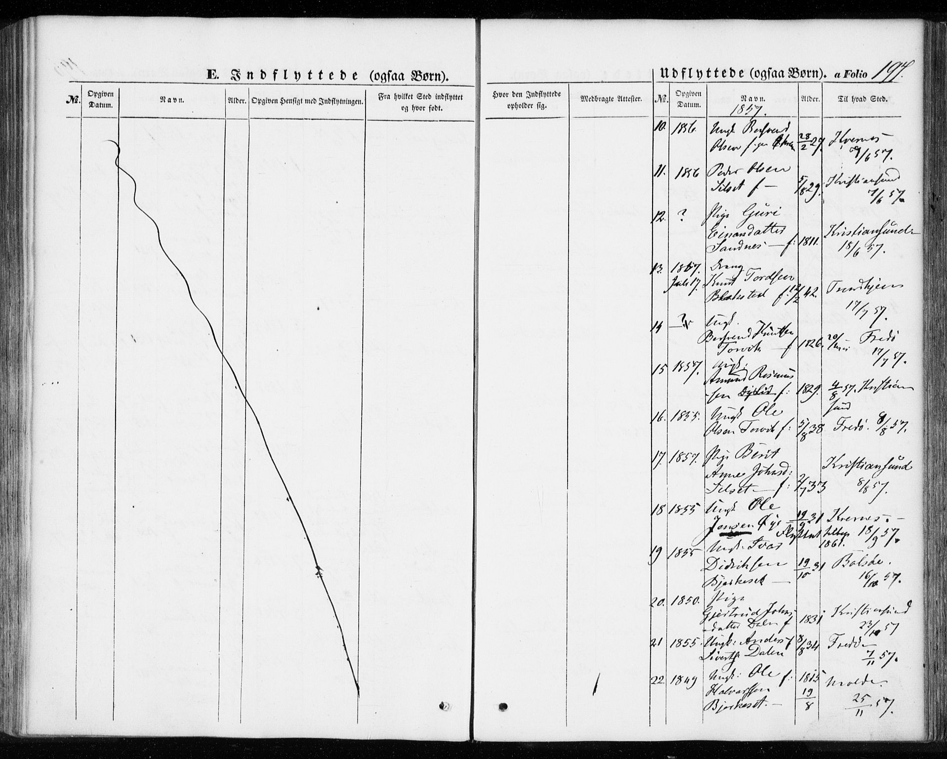 Ministerialprotokoller, klokkerbøker og fødselsregistre - Møre og Romsdal, AV/SAT-A-1454/584/L0965: Parish register (official) no. 584A05, 1857-1868, p. 197