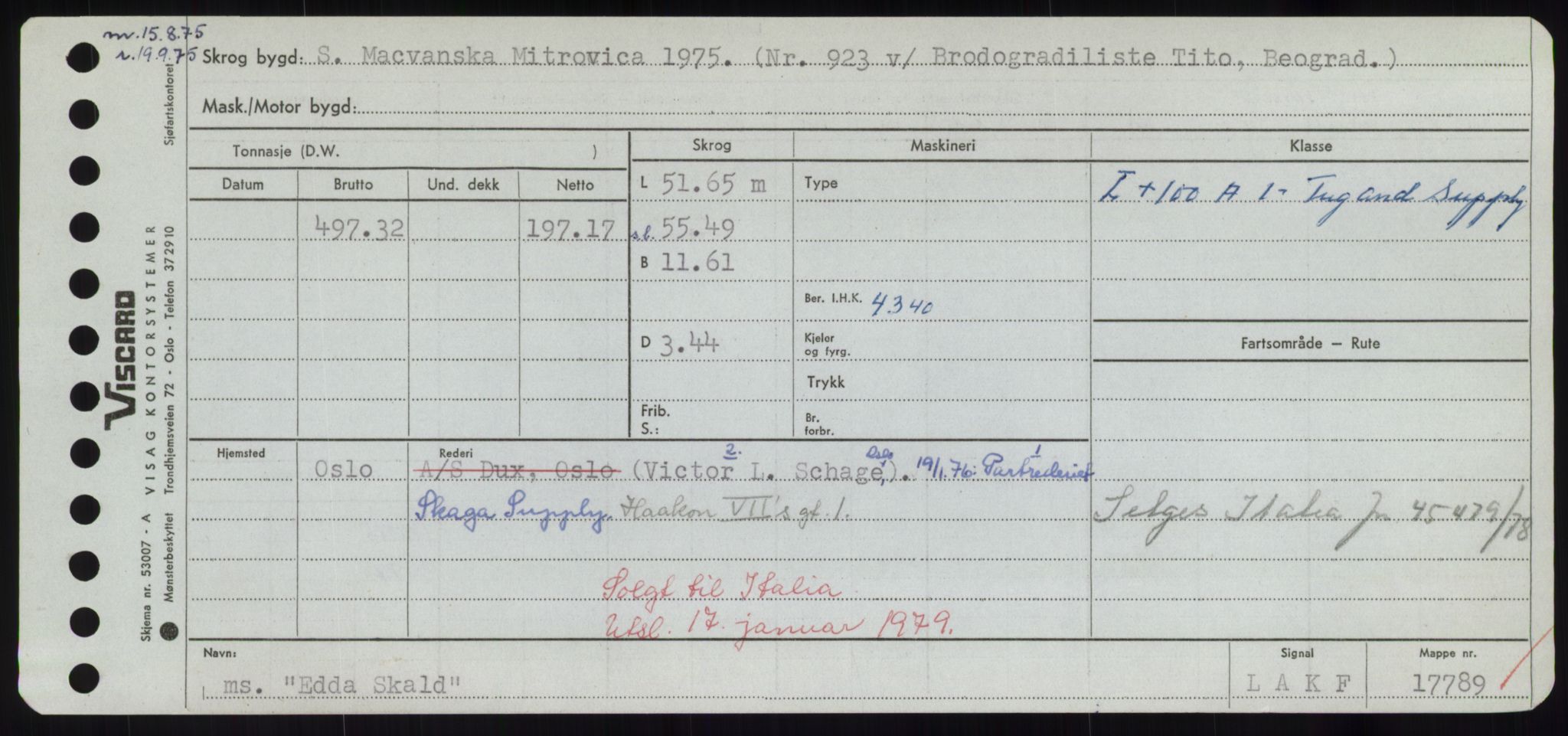 Sjøfartsdirektoratet med forløpere, Skipsmålingen, AV/RA-S-1627/H/Hd/L0009: Fartøy, E, p. 21