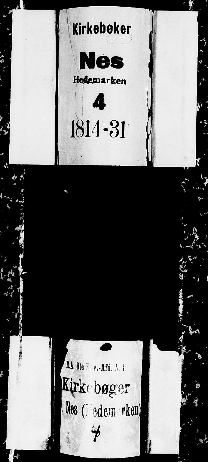 Nes prestekontor, Hedmark, AV/SAH-PREST-020/L/La/L0003: Parish register (copy) no. 3, 1814-1831