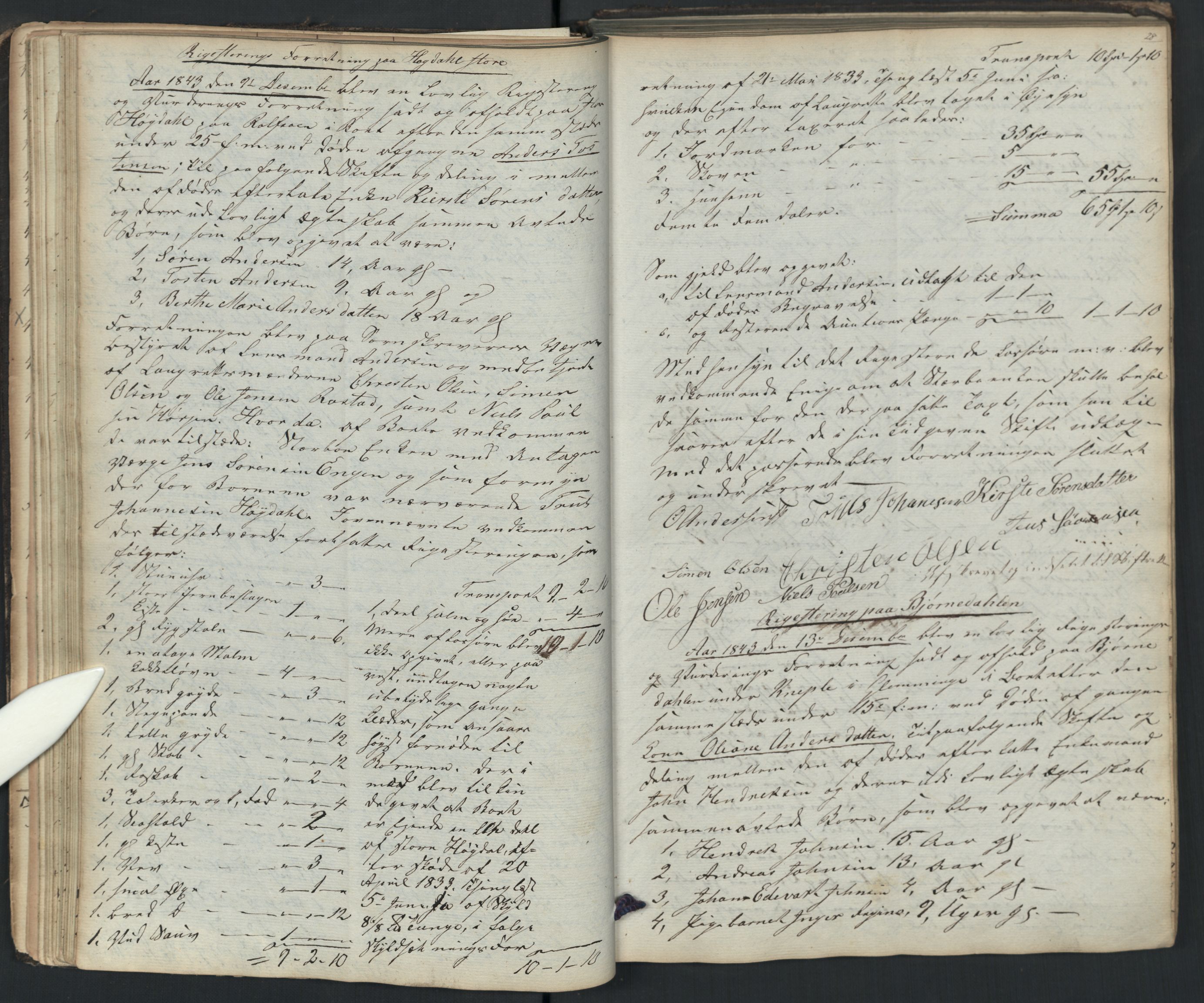 Glemmen lensmannskontor, AV/SAO-A-10123/H/Ha/Hab/L0001: Registreringsprotokoll, 1841-1863, p. 28