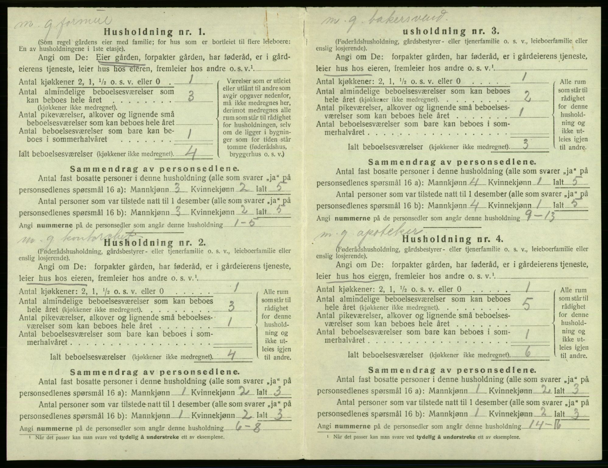 SAB, 1920 census for Fana, 1920, p. 1816