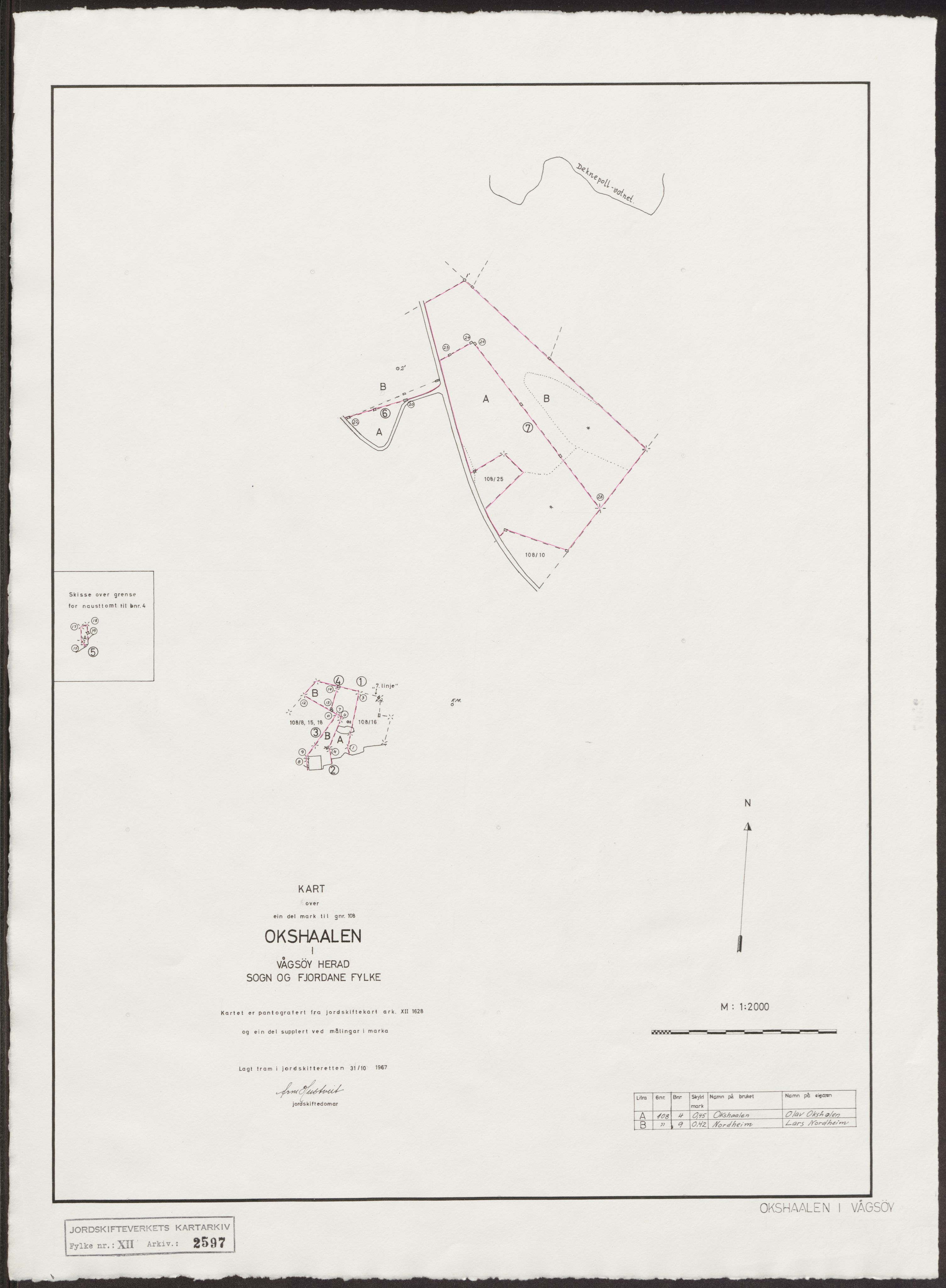 Jordskifteverkets kartarkiv, AV/RA-S-3929/T, 1859-1988, p. 3193