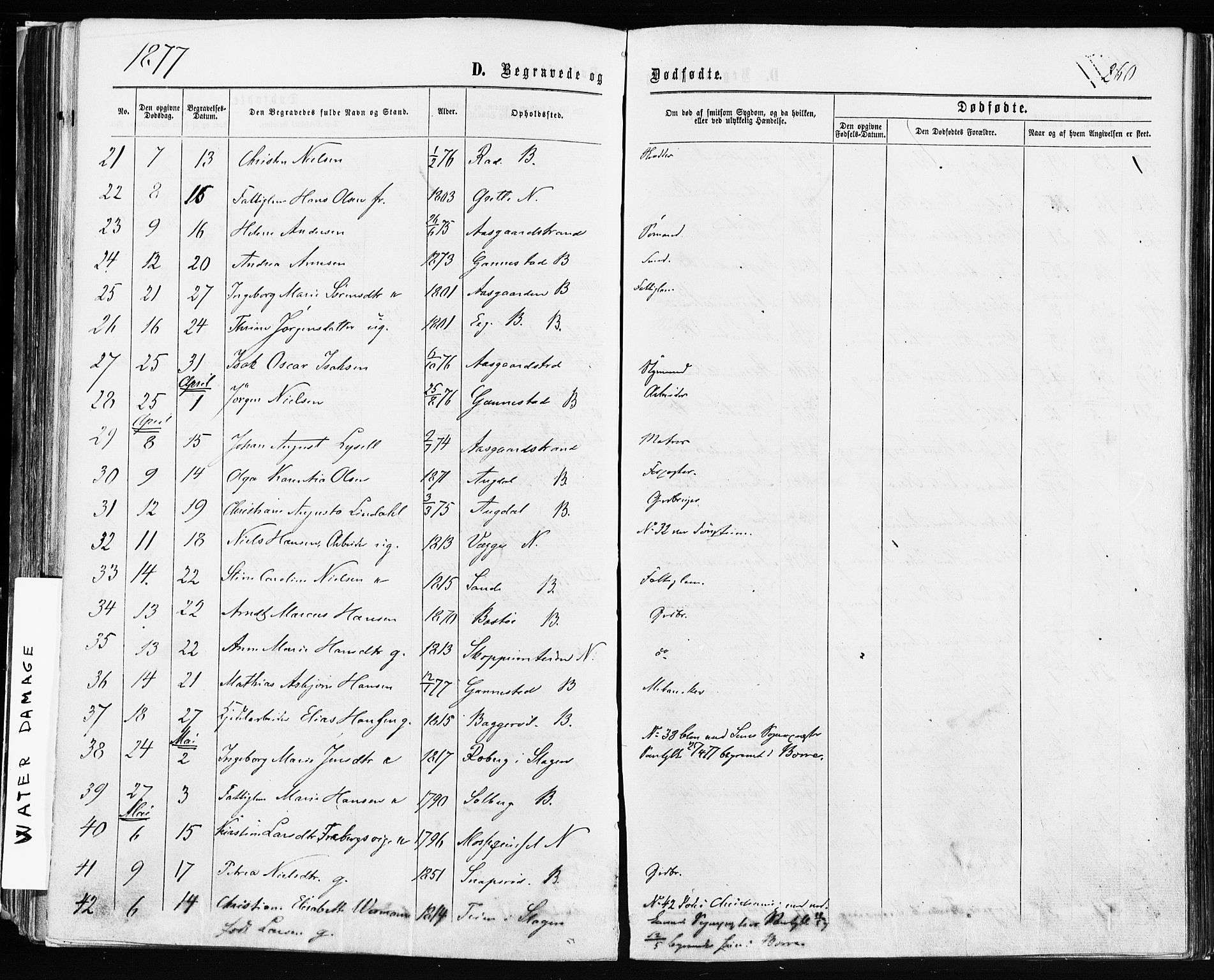 Borre kirkebøker, AV/SAKO-A-338/F/Fa/L0008: Parish register (official) no. I 8, 1868-1877, p. 260