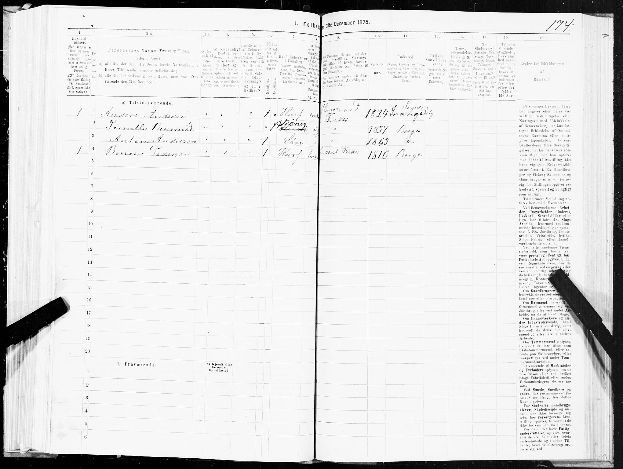 SAT, 1875 census for 1862P Borge, 1875, p. 3174