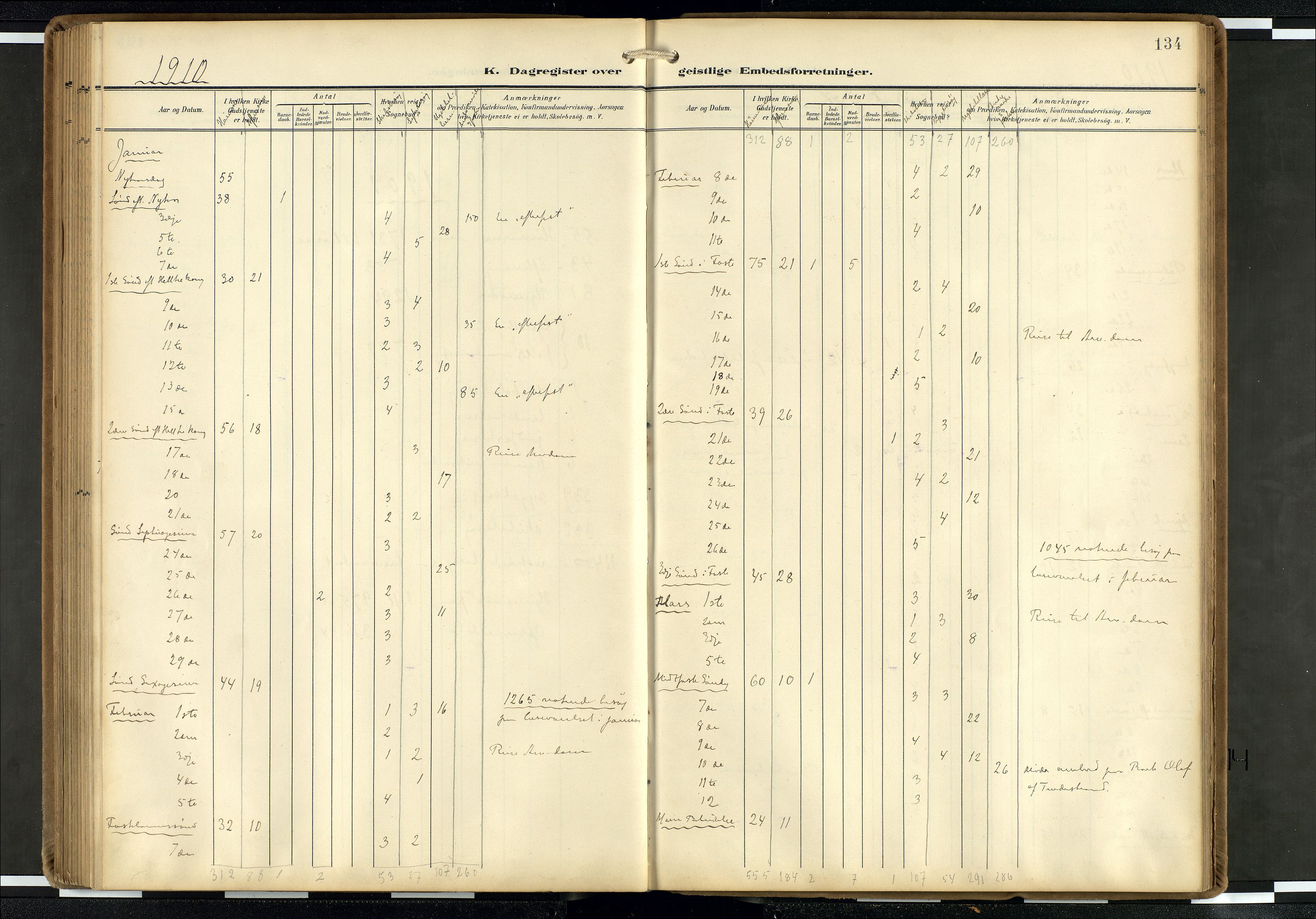 Den norske sjømannsmisjon i utlandet/Hollandske havner (Amsterdam-Rotterdam-Europort), AV/SAB-SAB/PA-0106/H/Ha/Haa/L0003: Parish register (official) no. A 3, 1908-1927, p. 133b-134a