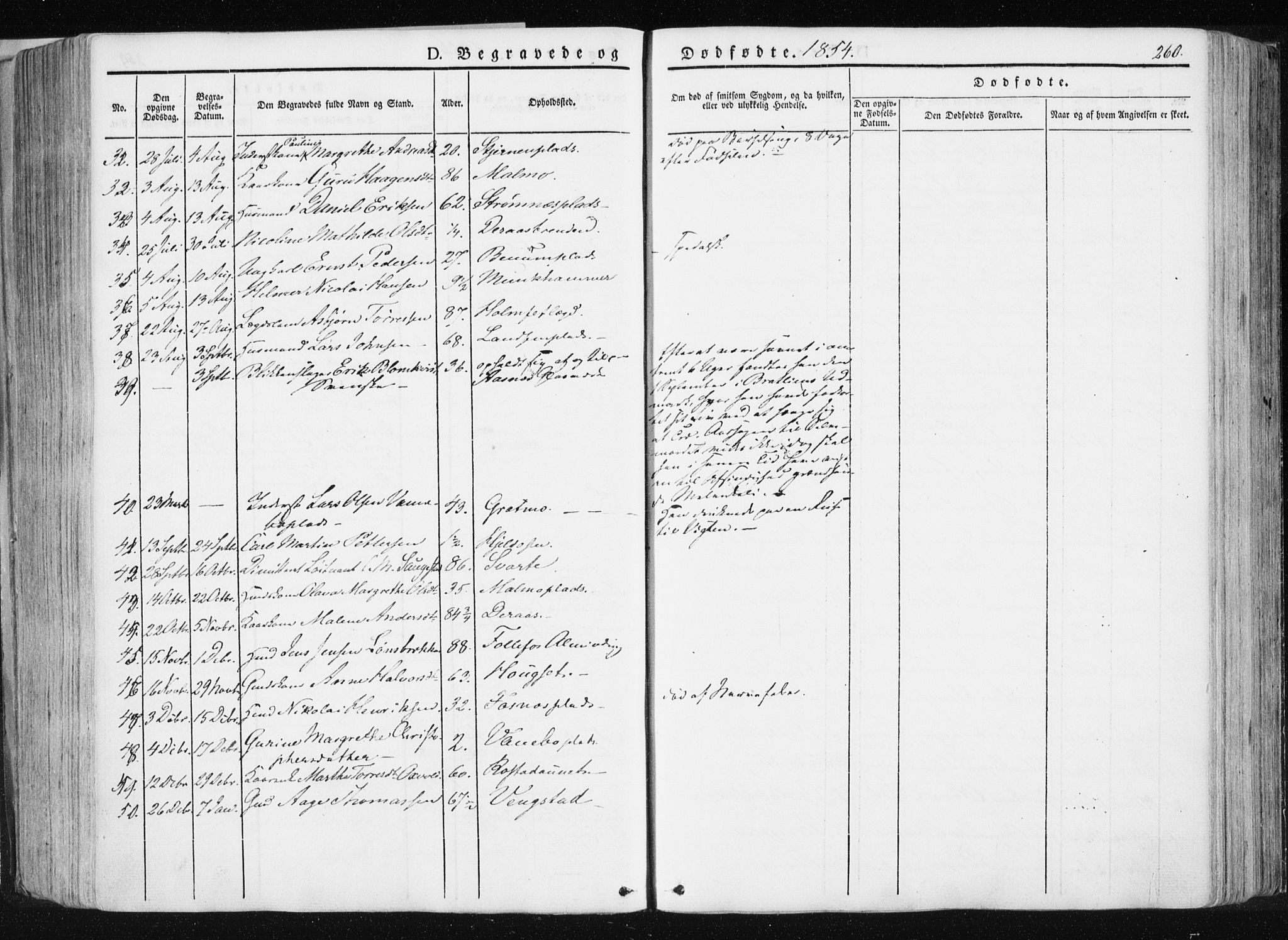 Ministerialprotokoller, klokkerbøker og fødselsregistre - Nord-Trøndelag, AV/SAT-A-1458/741/L0393: Parish register (official) no. 741A07, 1849-1863, p. 260