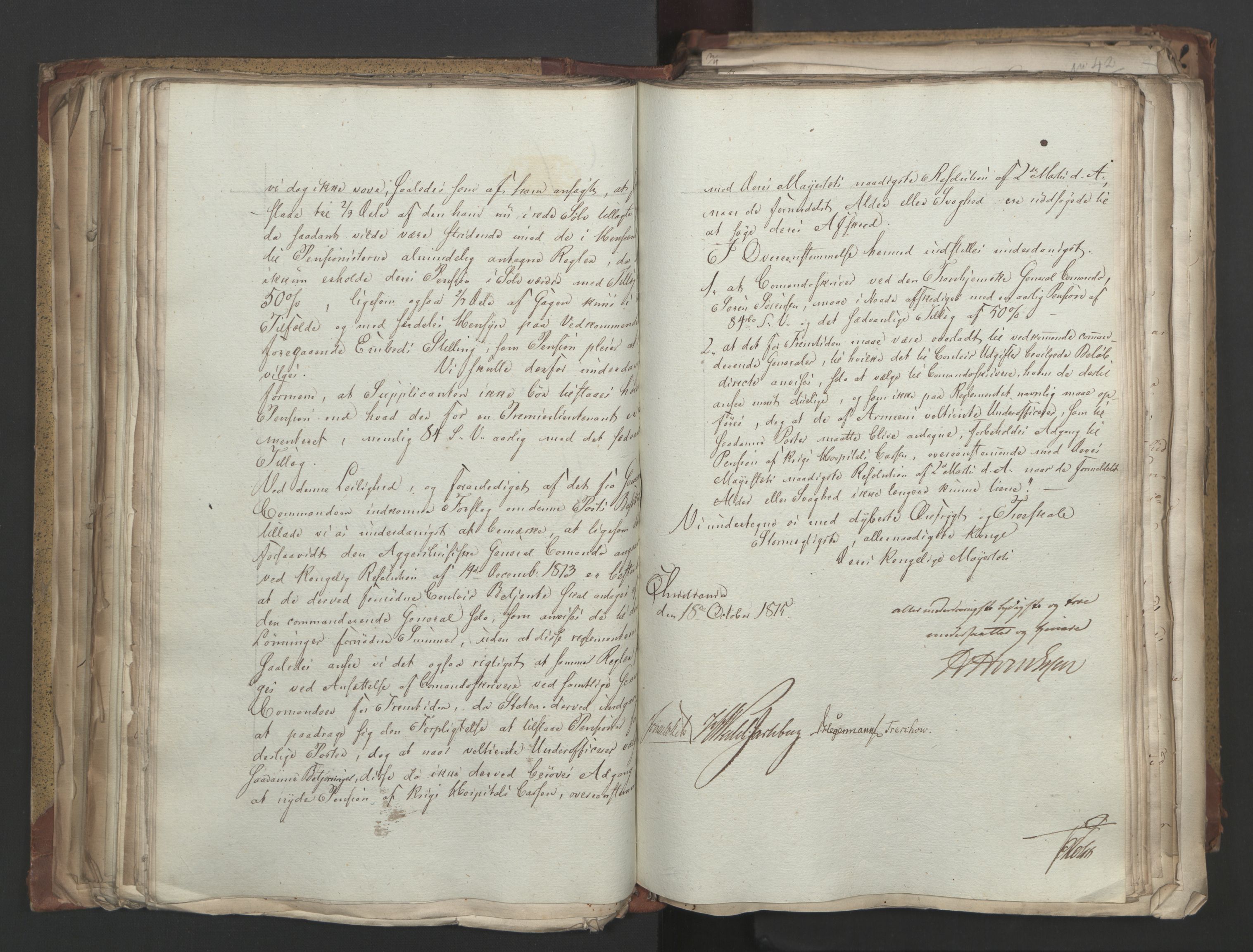 Statsrådsavdelingen i Stockholm, AV/RA-S-1003/D/Da/L0004: Regjeringsinnstillinger nr. 788-999, 1815, p. 133