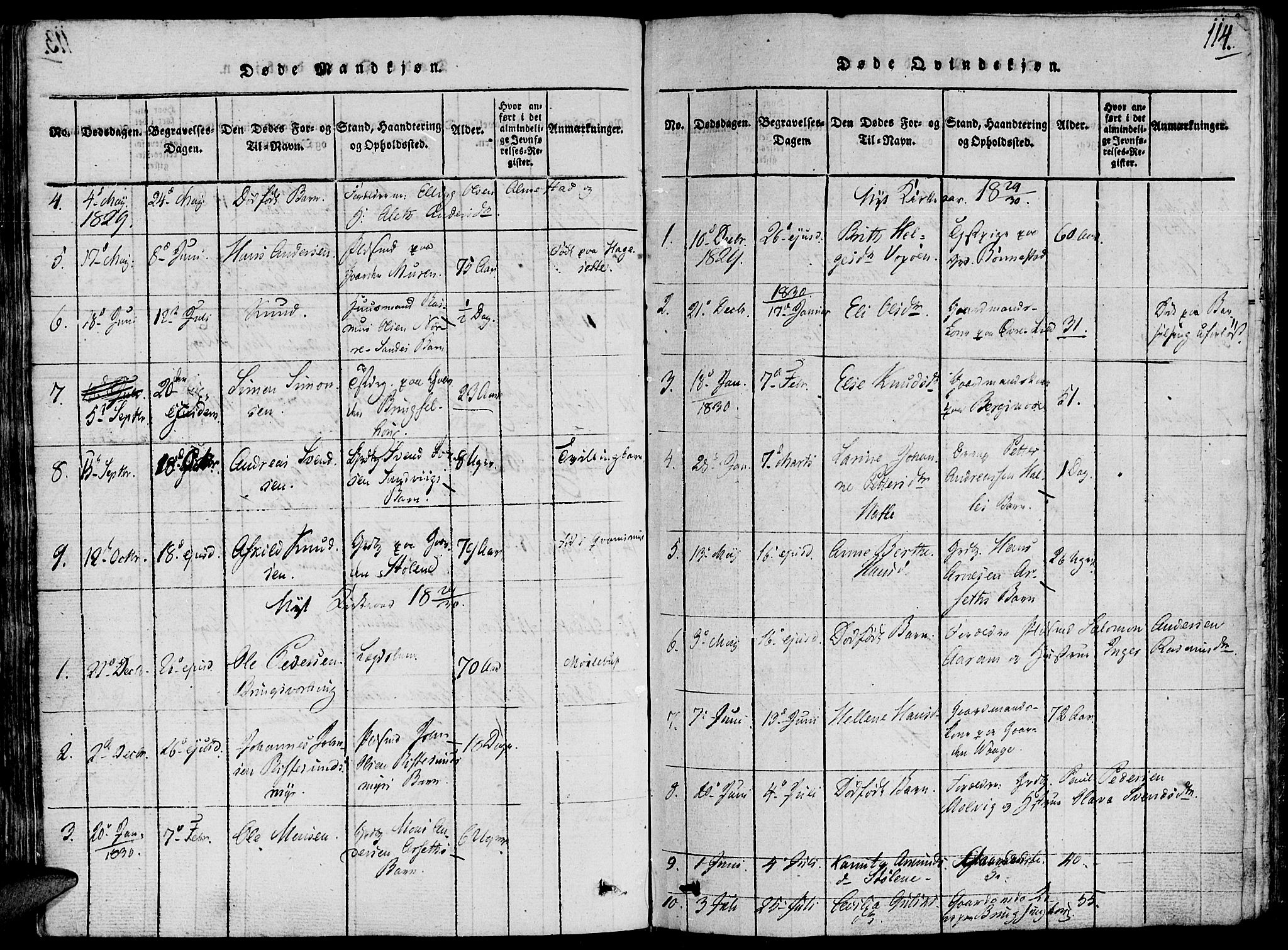 Ministerialprotokoller, klokkerbøker og fødselsregistre - Møre og Romsdal, AV/SAT-A-1454/503/L0033: Parish register (official) no. 503A01, 1816-1841, p. 114