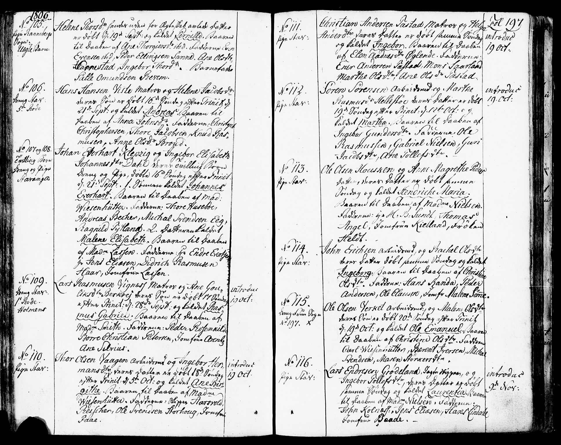 Domkirken sokneprestkontor, SAST/A-101812/001/30/30BB/L0007: Parish register (copy) no. B 7, 1791-1813, p. 197