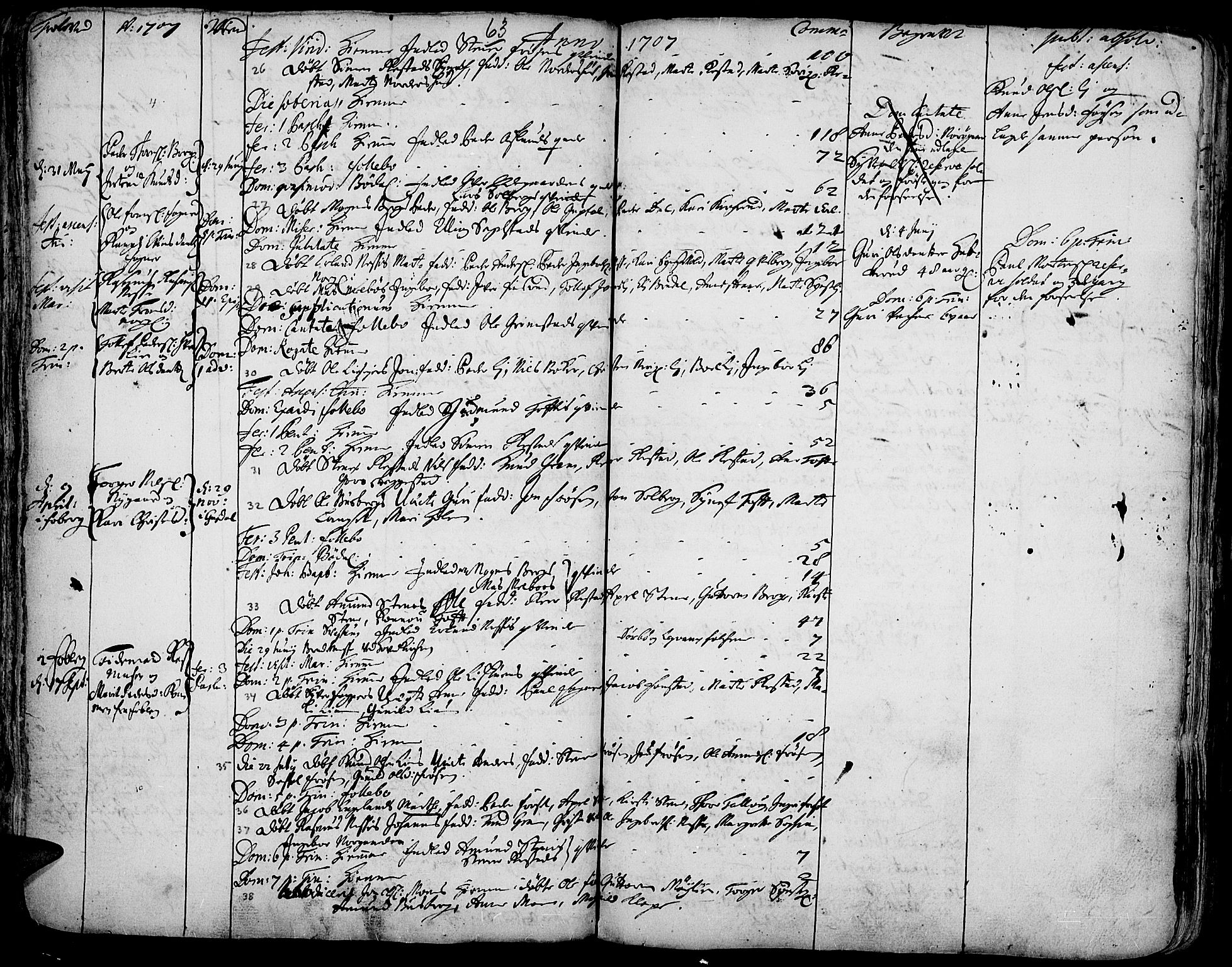 Gausdal prestekontor, AV/SAH-PREST-090/H/Ha/Haa/L0001: Parish register (official) no. 1, 1693-1728, p. 63