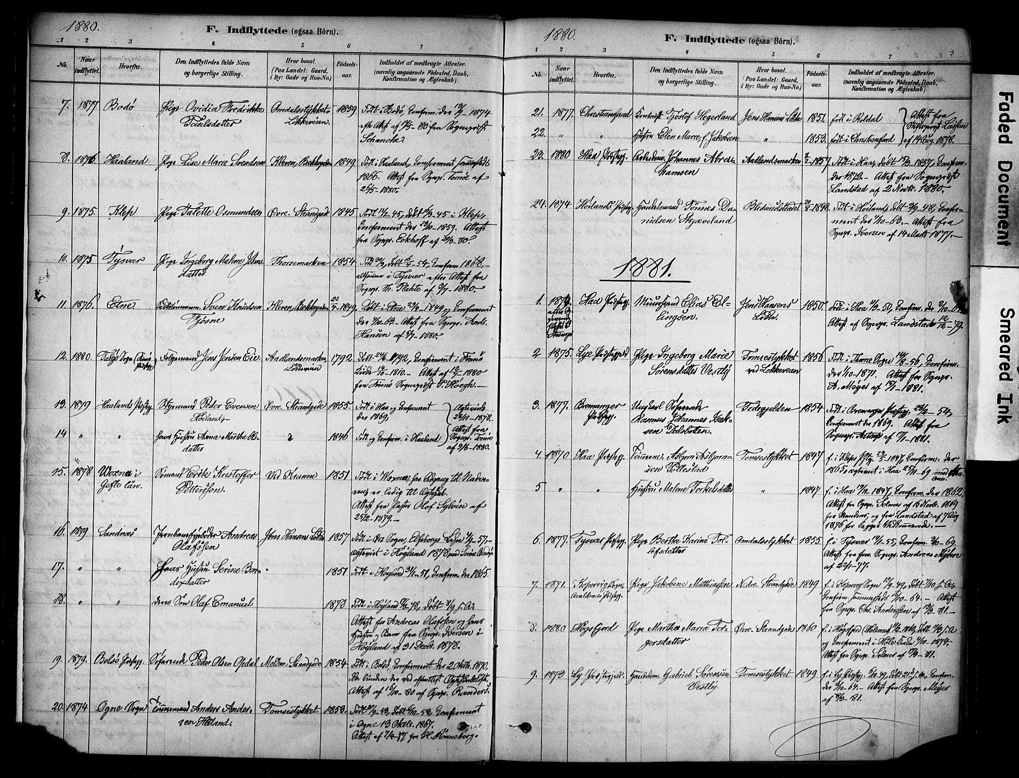 Domkirken sokneprestkontor, AV/SAST-A-101812/001/30/30BA/L0025: Parish register (official) no. A 24, 1877-1927, p. 3