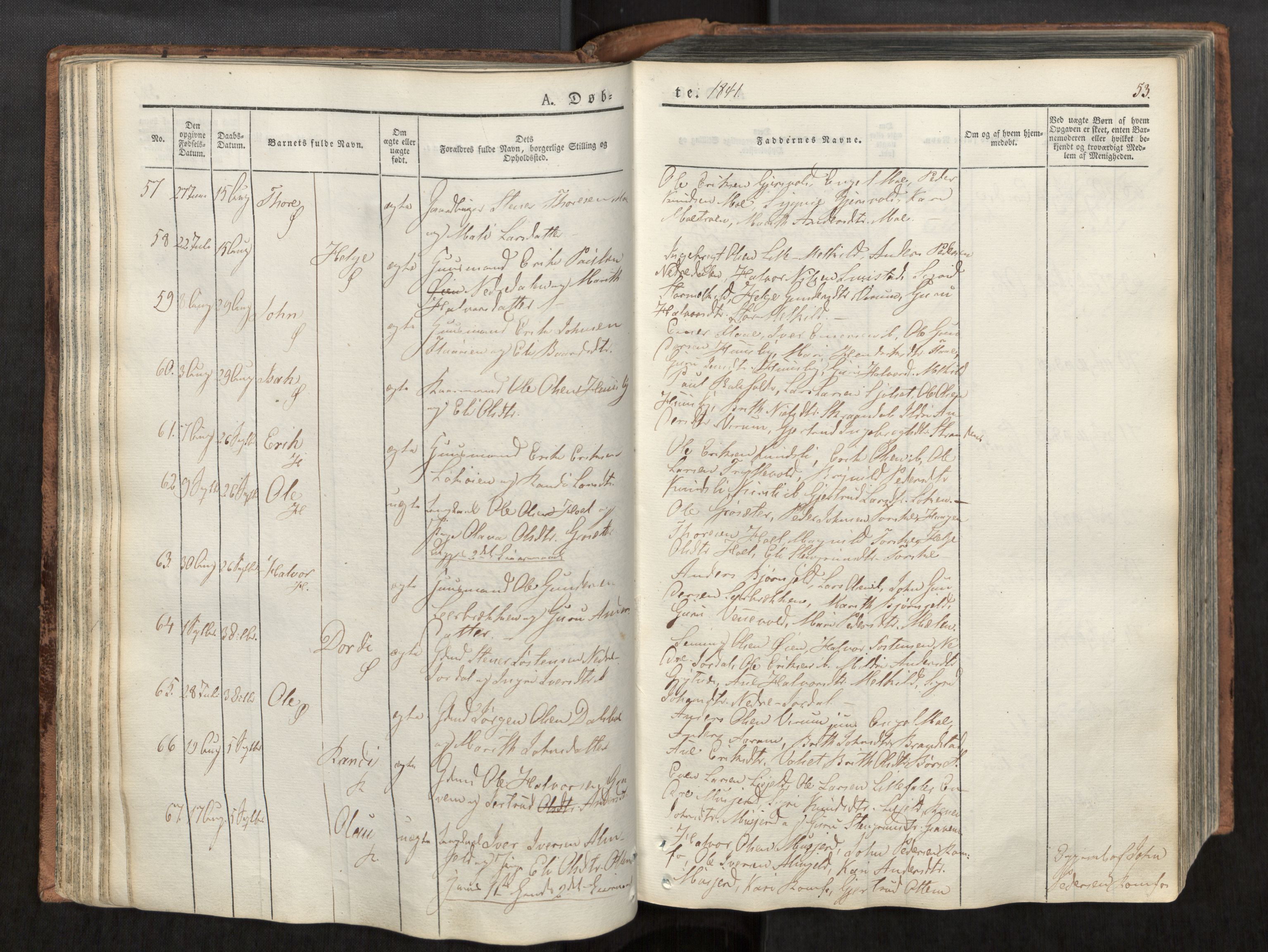 Ministerialprotokoller, klokkerbøker og fødselsregistre - Møre og Romsdal, AV/SAT-A-1454/590/L1012: Parish register (official) no. 590A04, 1832-1846, p. 53