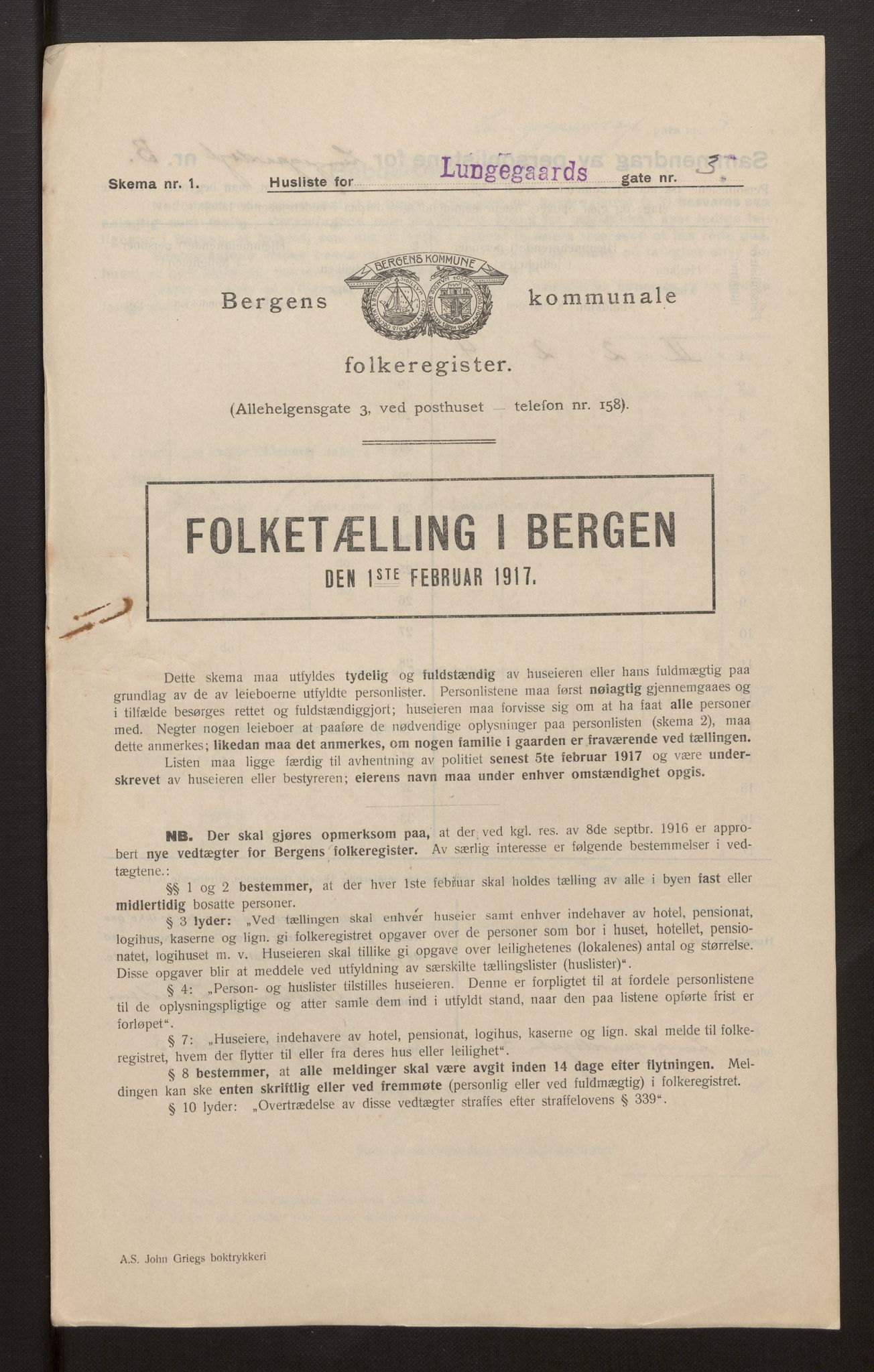 SAB, Municipal Census 1917 for Bergen, 1917, p. 21744