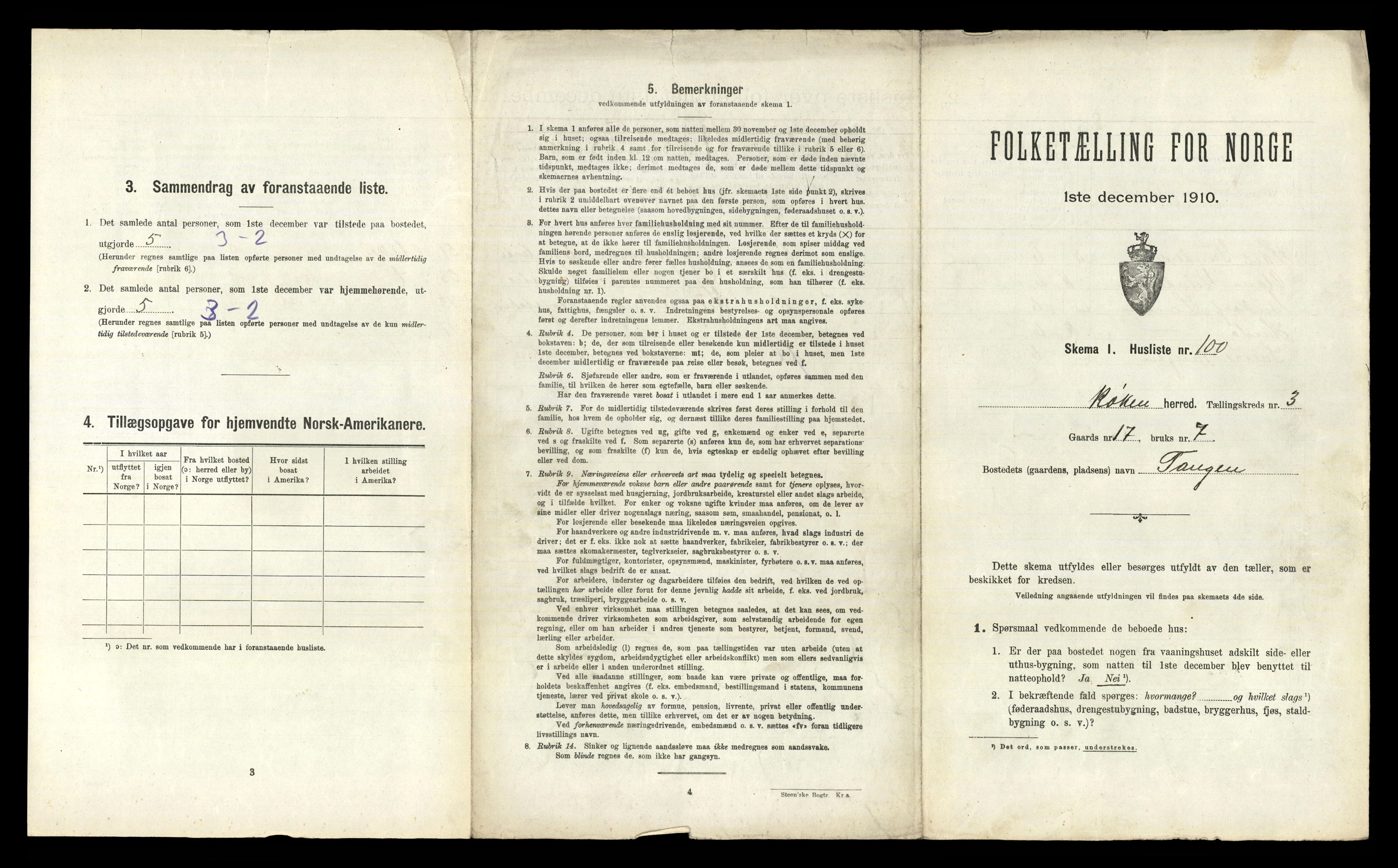 RA, 1910 census for Røyken, 1910, p. 559