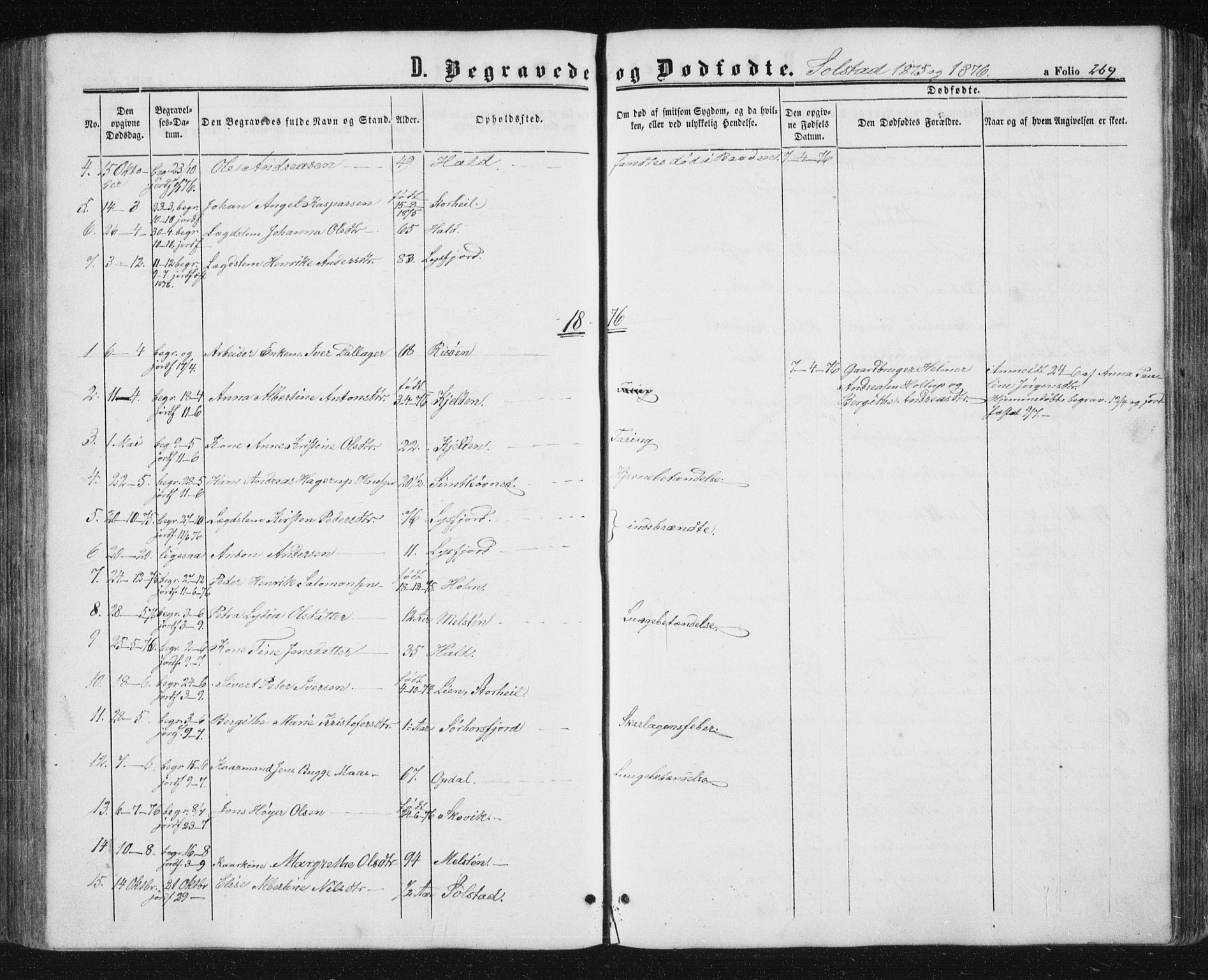 Ministerialprotokoller, klokkerbøker og fødselsregistre - Nordland, AV/SAT-A-1459/810/L0159: Parish register (copy) no. 810C02 /2, 1863-1883, p. 269