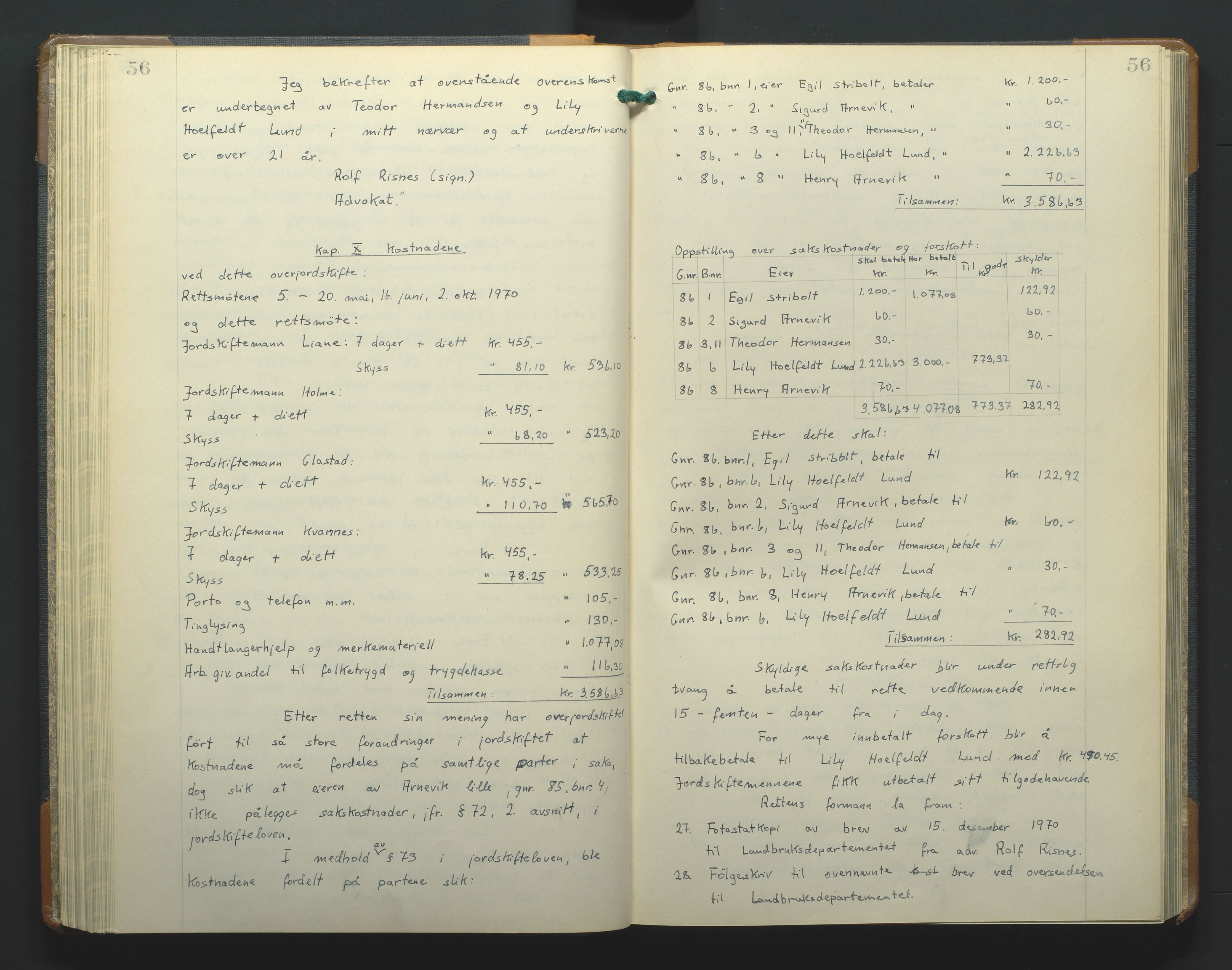 Jordskifteoverdommeren i Agder og Rogaland, AV/SAK-1541-0001/F/Fa/Faa/L0003: Overutskiftningsprotokoll Sand sorenskriveri nr 3, 1927-1974, p. 56