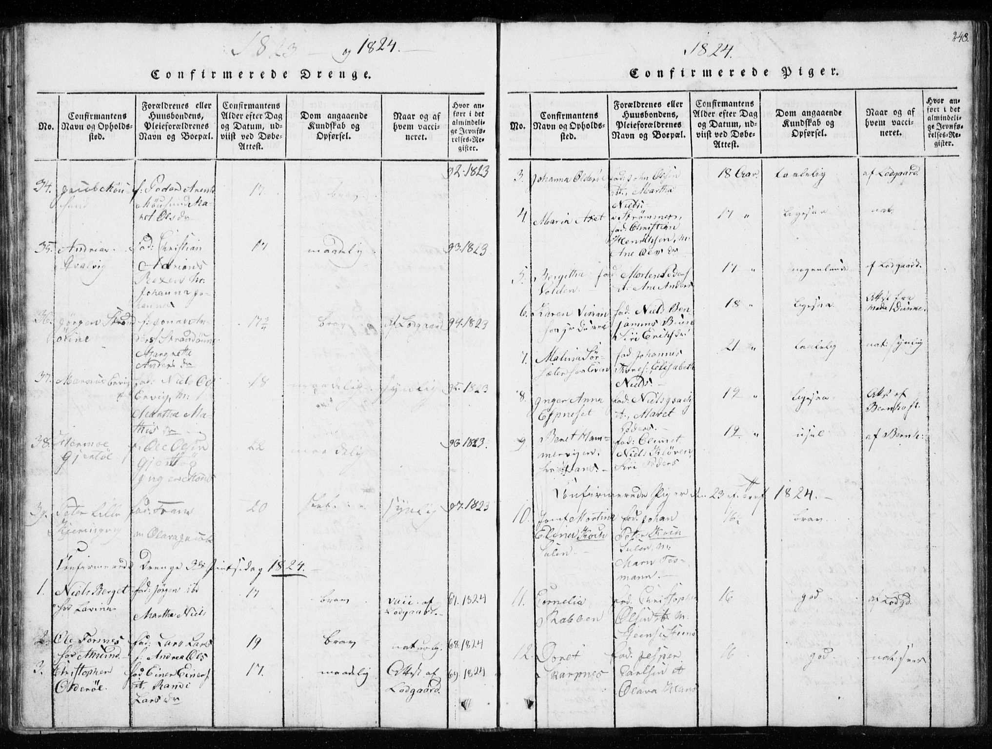 Ministerialprotokoller, klokkerbøker og fødselsregistre - Sør-Trøndelag, AV/SAT-A-1456/634/L0527: Parish register (official) no. 634A03, 1818-1826, p. 248