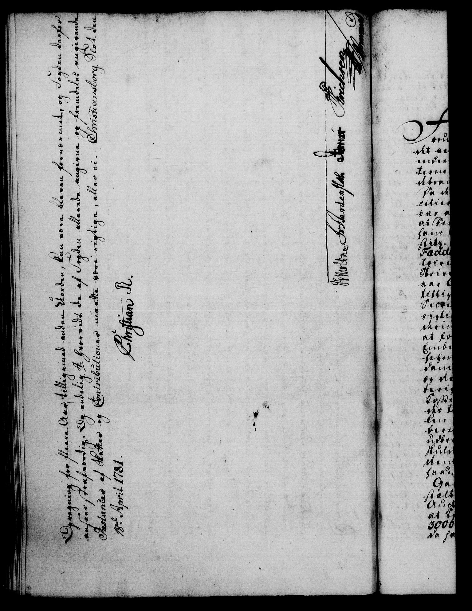 Rentekammeret, Kammerkanselliet, RA/EA-3111/G/Gf/Gfa/L0063: Norsk relasjons- og resolusjonsprotokoll (merket RK 52.63), 1781, p. 593
