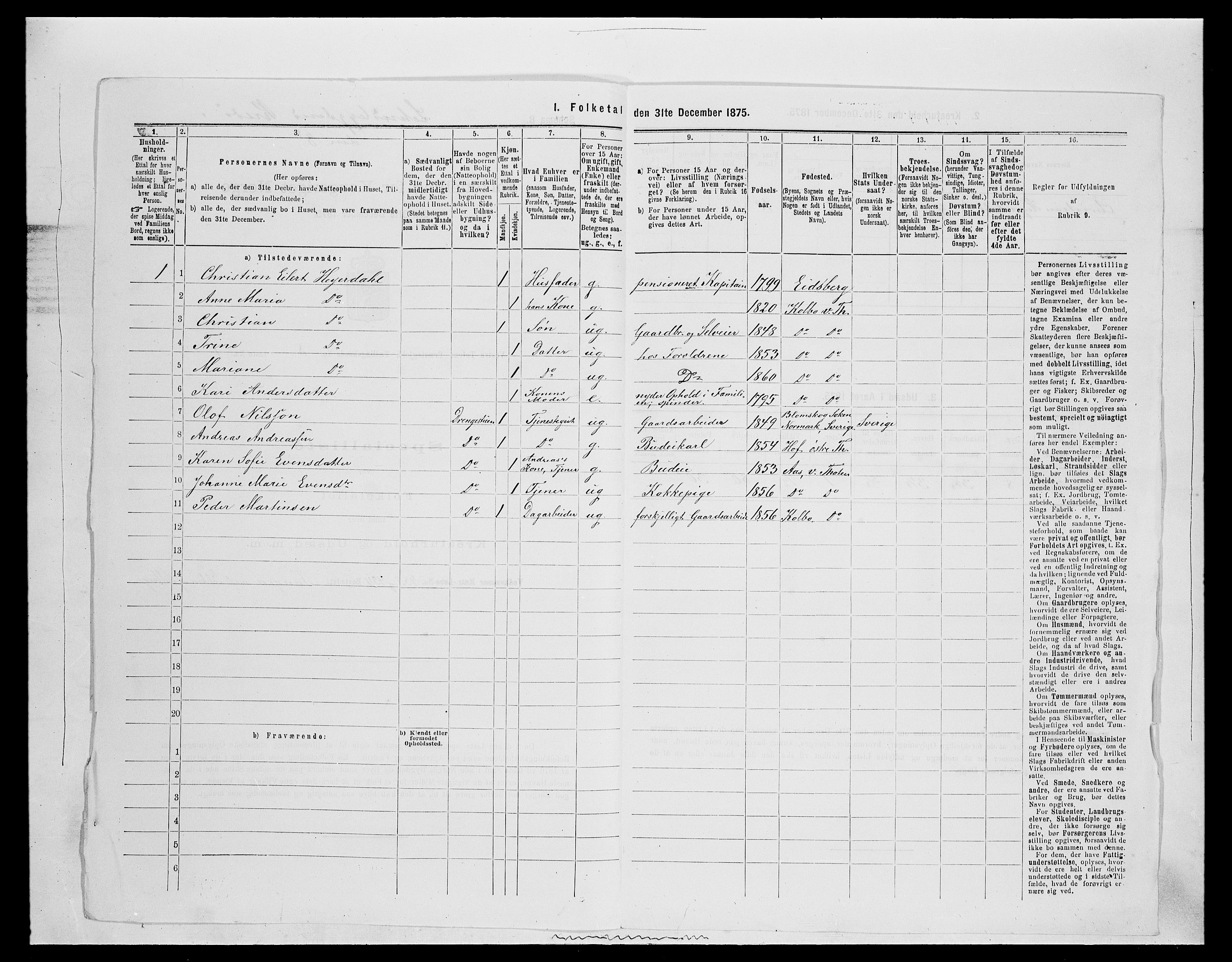 SAH, 1875 census for 0529P Vestre Toten, 1875, p. 1516