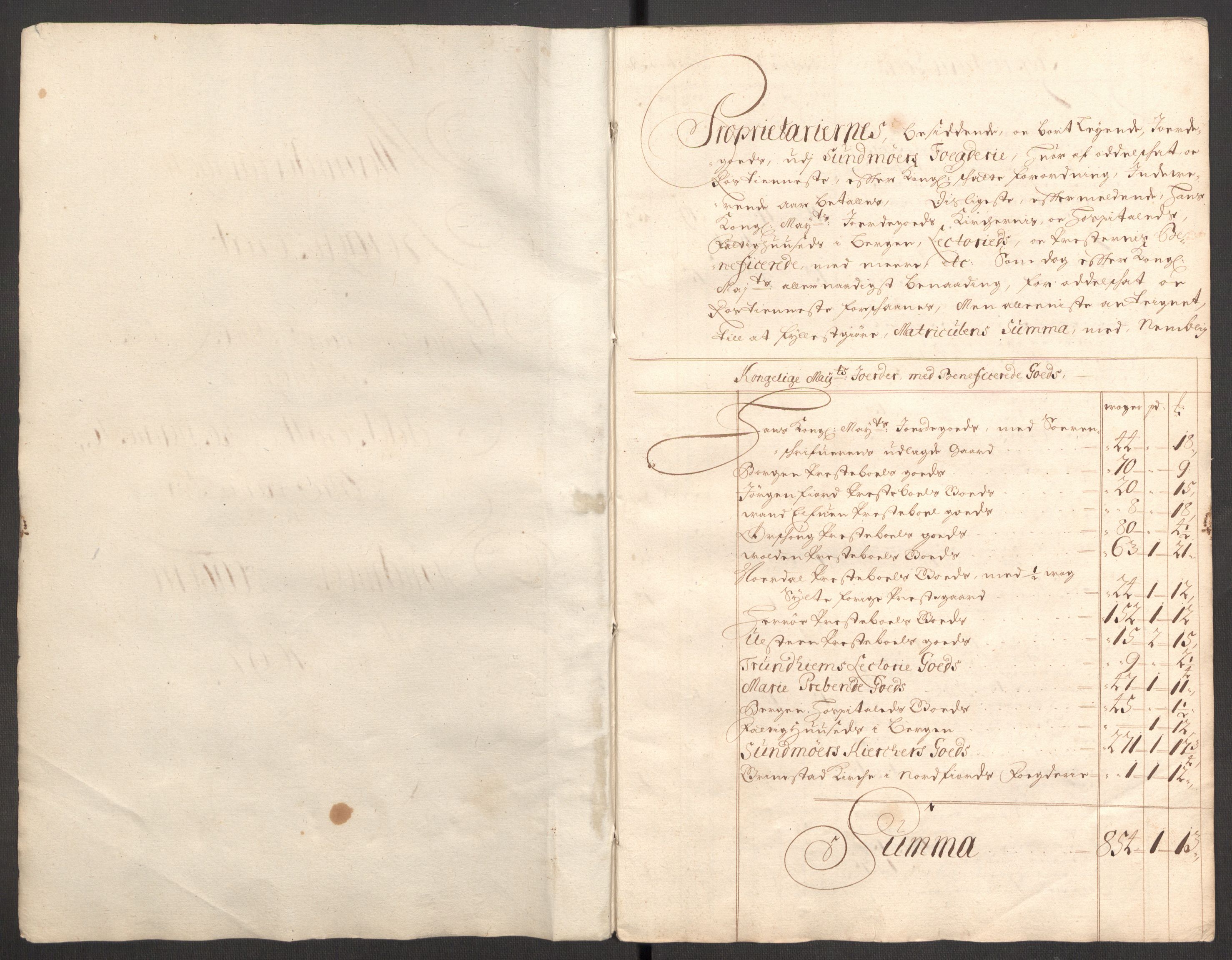 Rentekammeret inntil 1814, Reviderte regnskaper, Fogderegnskap, AV/RA-EA-4092/R54/L3556: Fogderegnskap Sunnmøre, 1696-1698, p. 227