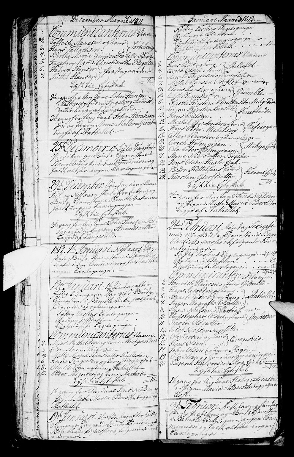 Bamble kirkebøker, AV/SAKO-A-253/G/Ga/L0004: Parish register (copy) no. I 4, 1808-1814