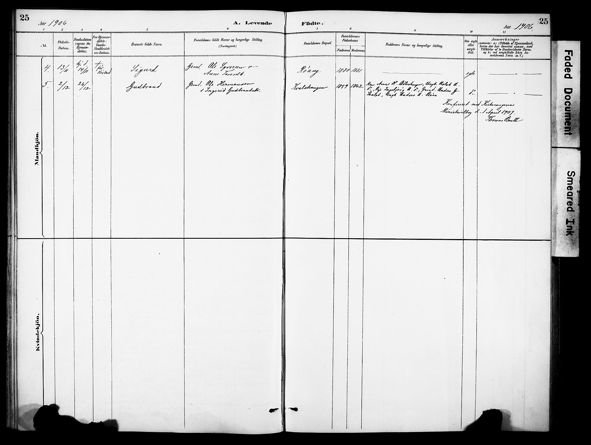 Sør-Aurdal prestekontor, SAH/PREST-128/H/Ha/Haa/L0010: Parish register (official) no. 10, 1886-1906, p. 25