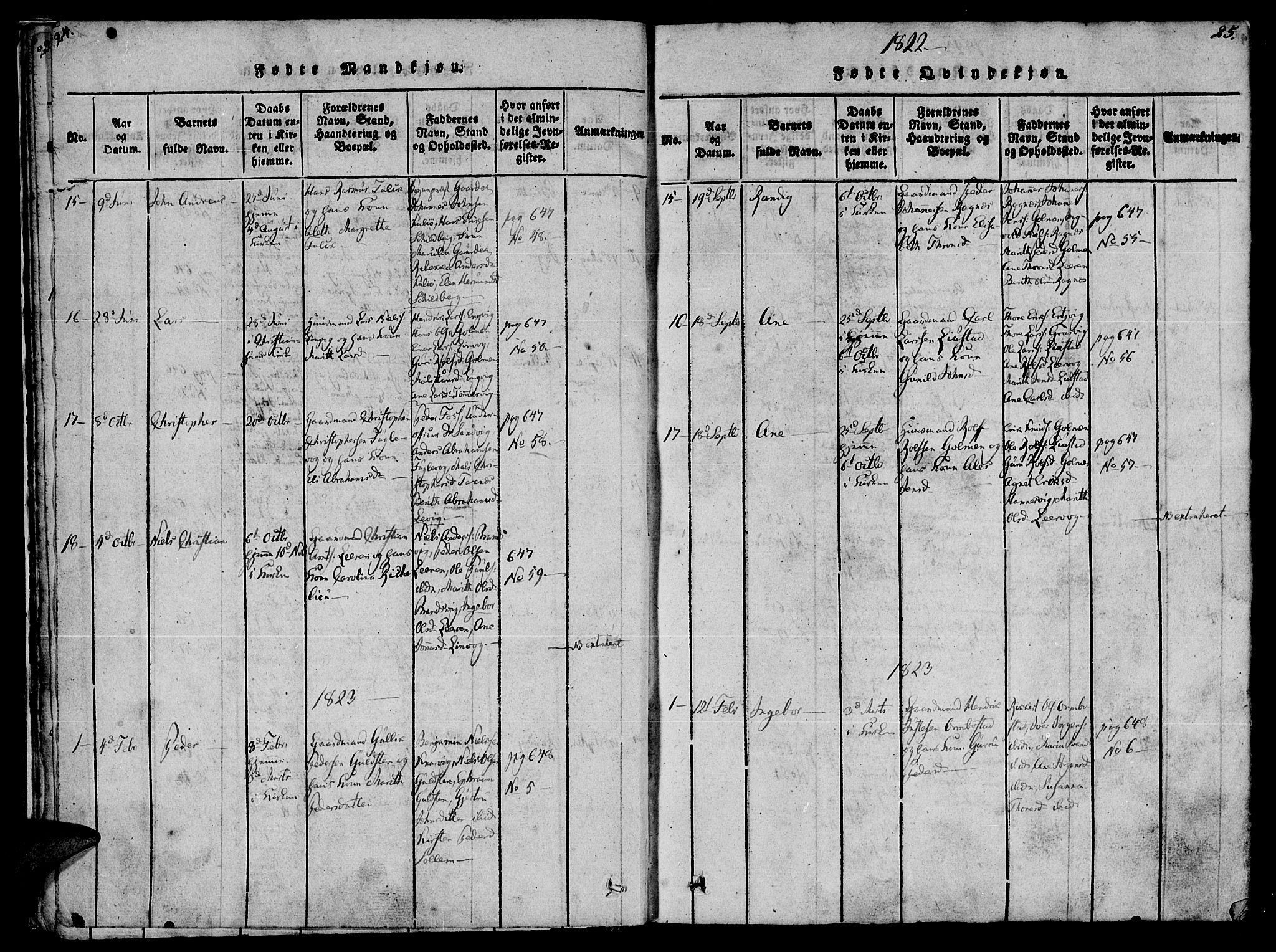 Ministerialprotokoller, klokkerbøker og fødselsregistre - Møre og Romsdal, AV/SAT-A-1454/581/L0933: Parish register (official) no. 581A03 /1, 1819-1836, p. 24-25