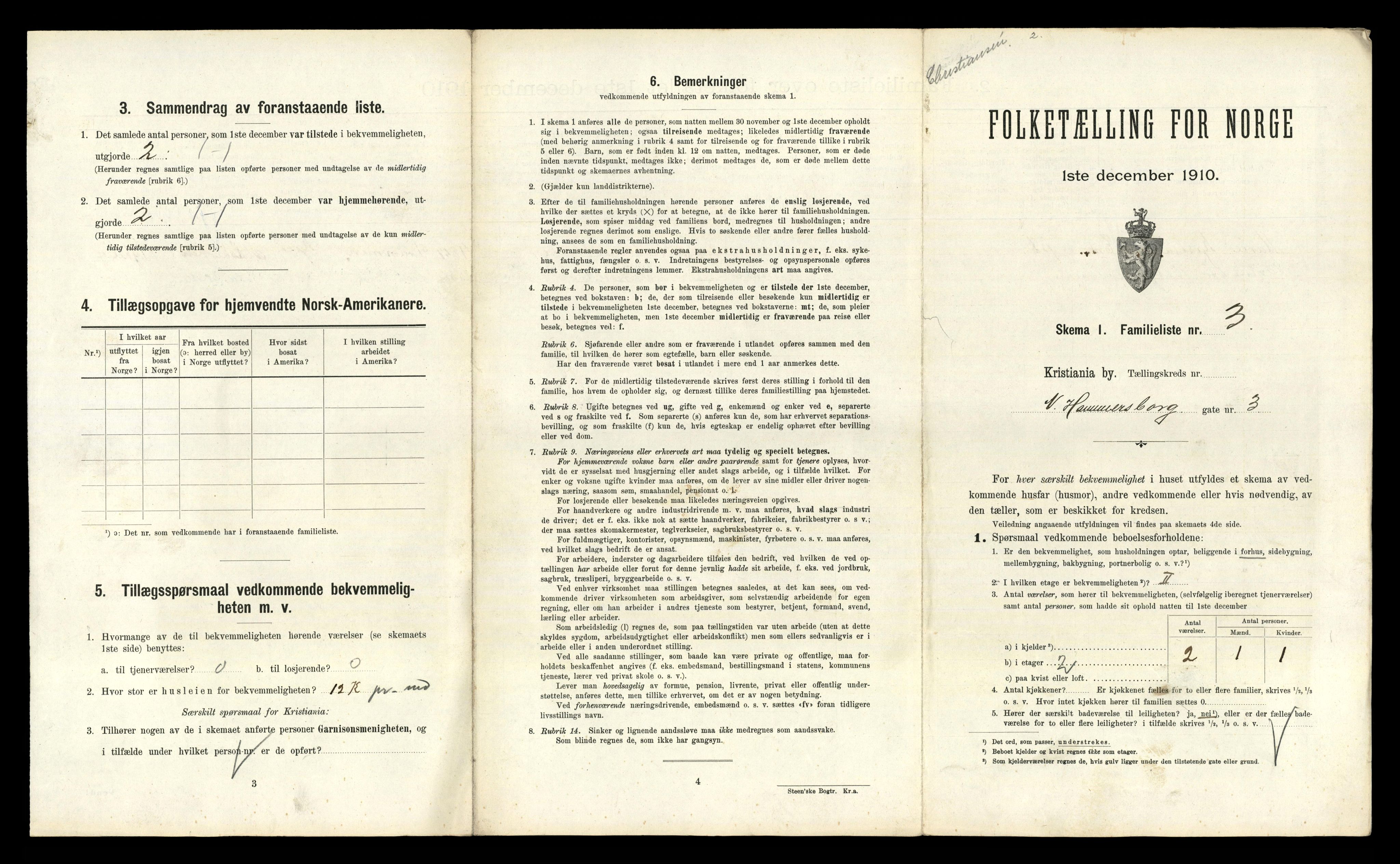 RA, 1910 census for Kristiania, 1910, p. 67425