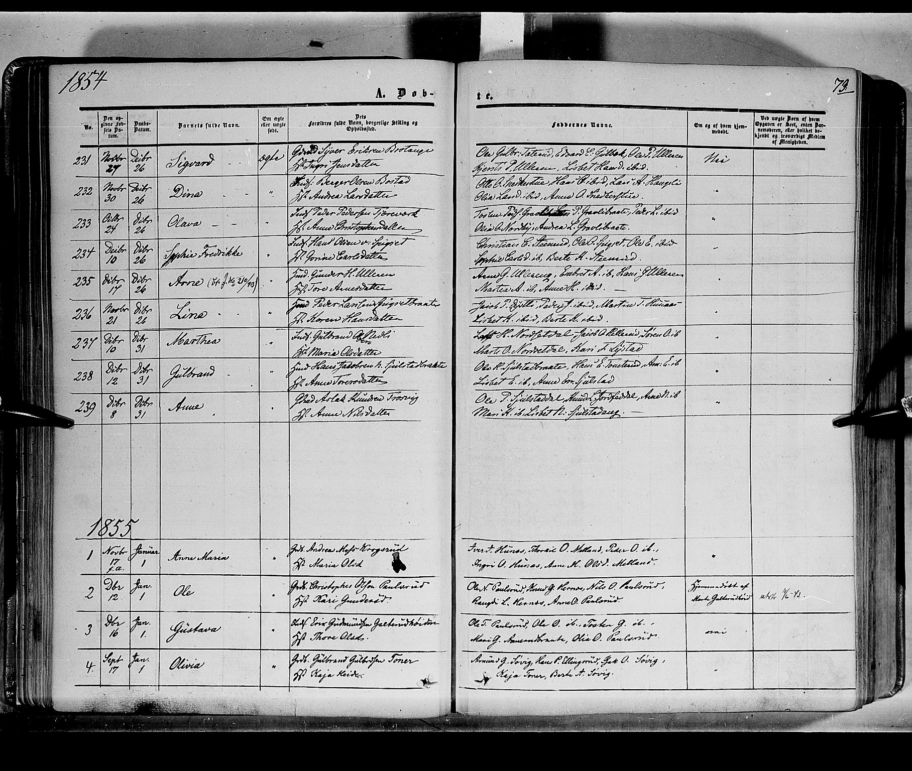 Sør-Odal prestekontor, AV/SAH-PREST-030/H/Ha/Haa/L0001: Parish register (official) no. 1, 1849-1859, p. 73