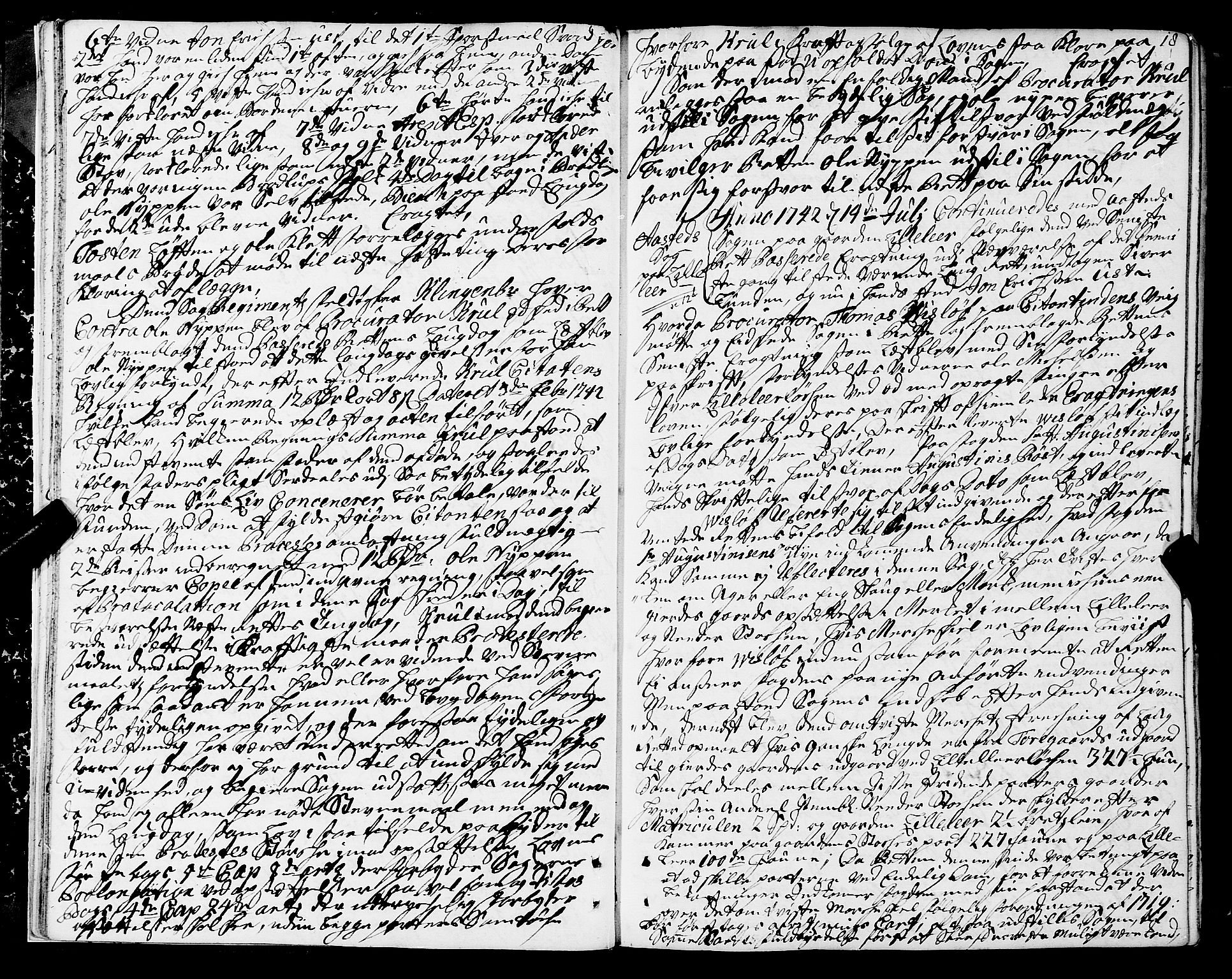 Strinda og Selbu sorenskriveri, AV/SAT-A-0015/1/1A/L0010: Tingbok 9, 1742-1747, p. 17b-18a