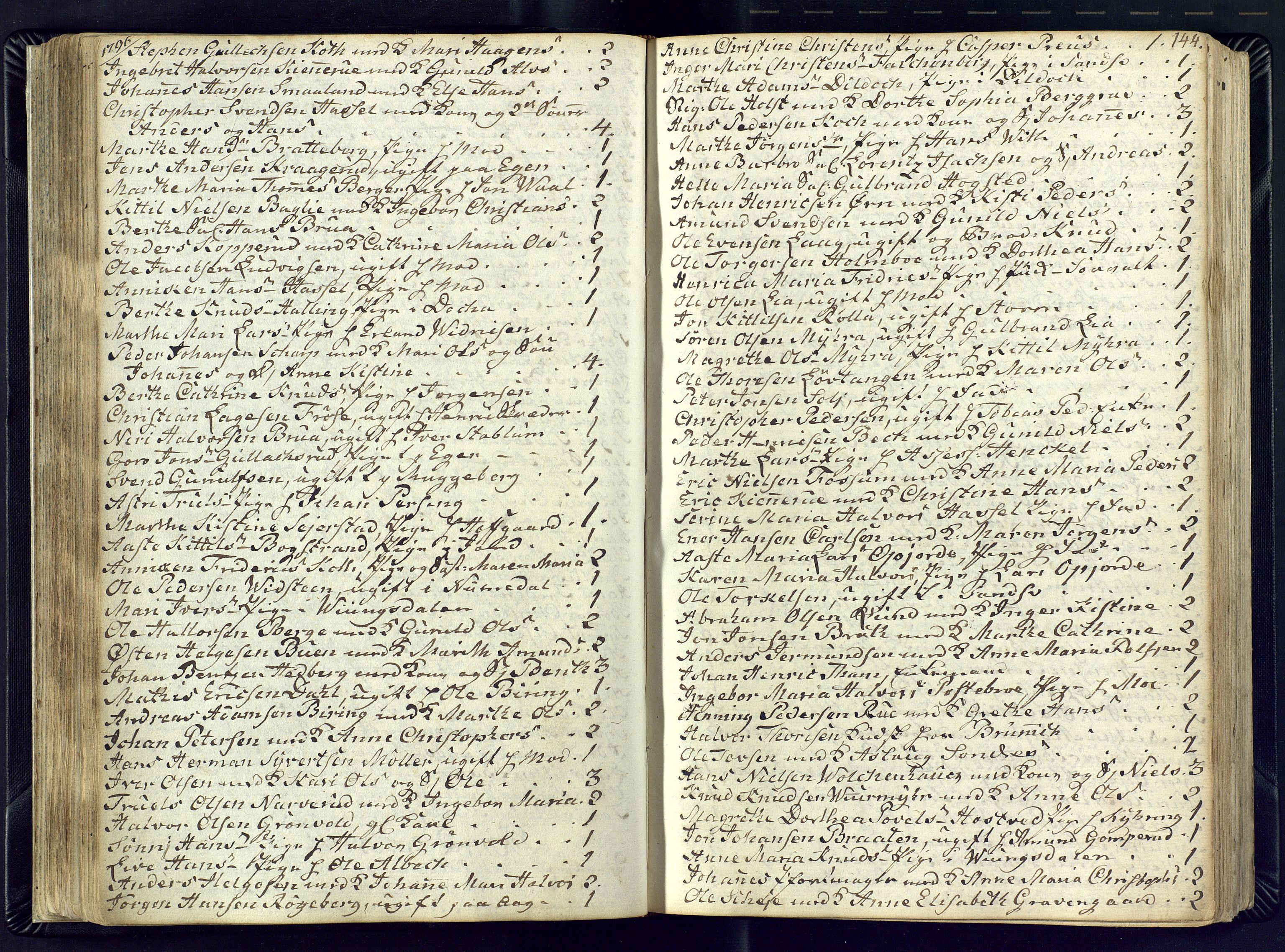 Kongsberg kirkebøker, SAKO/A-22/M/Ma/L0012: Communicants register no. 12, 1794-1800, p. 144