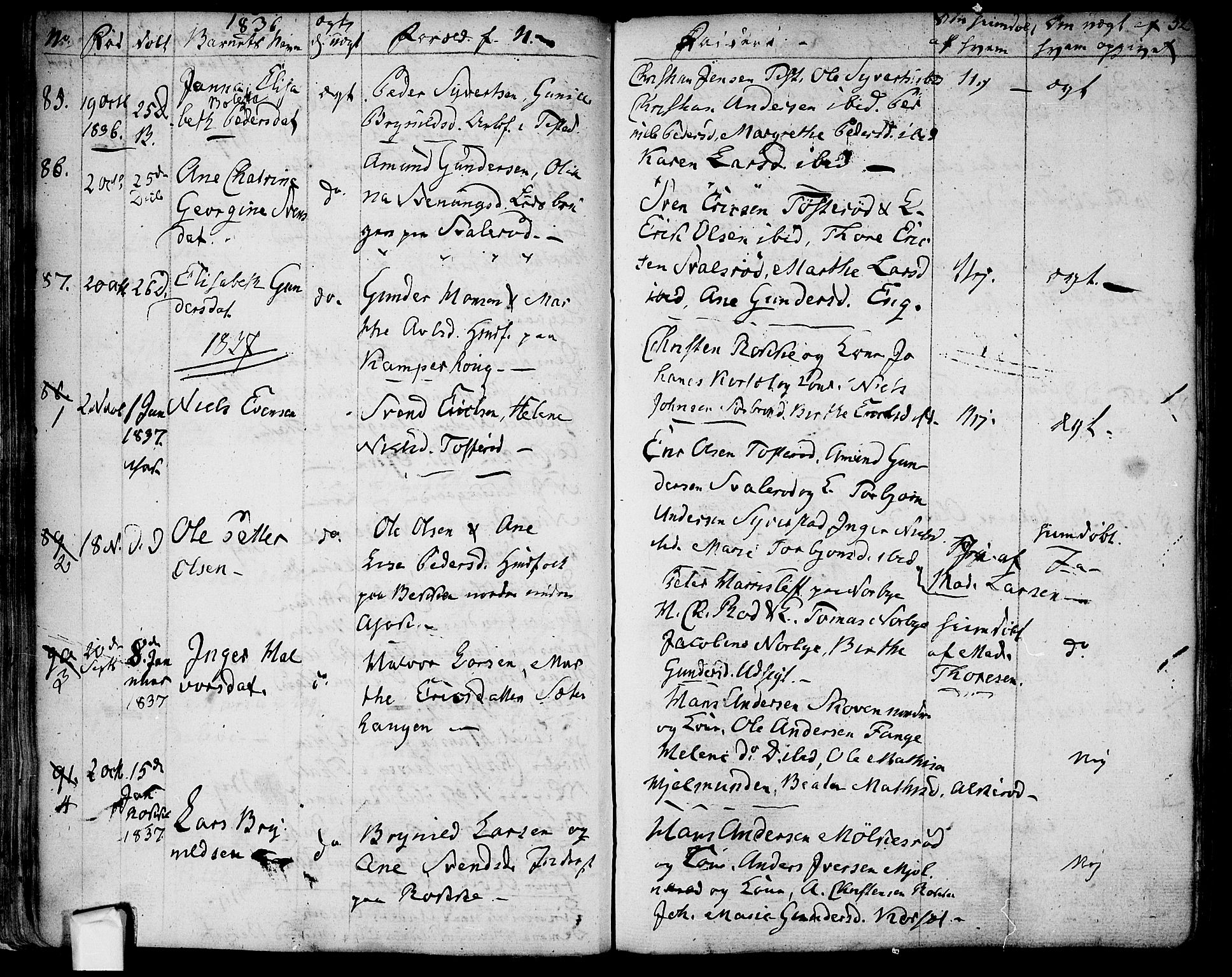 Berg prestekontor Kirkebøker, AV/SAO-A-10902/F/Fa/L0003: Parish register (official) no. I 3, 1832-1842, p. 52