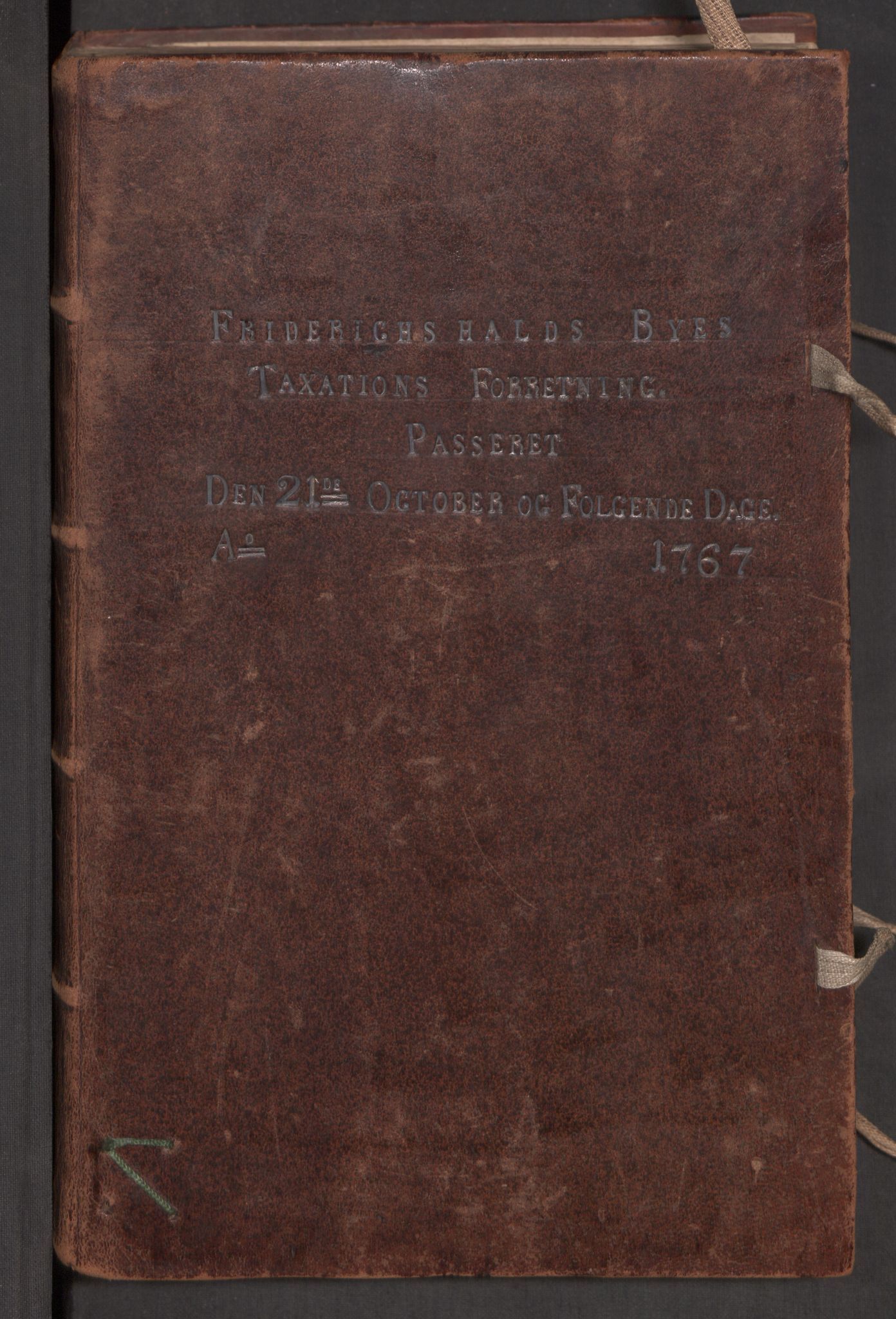 Kommersekollegiet, Brannforsikringskontoret 1767-1814, RA/EA-5458/F/Fa/L0023/0004: Fredrikshald / Branntakstprotokoll, 1767