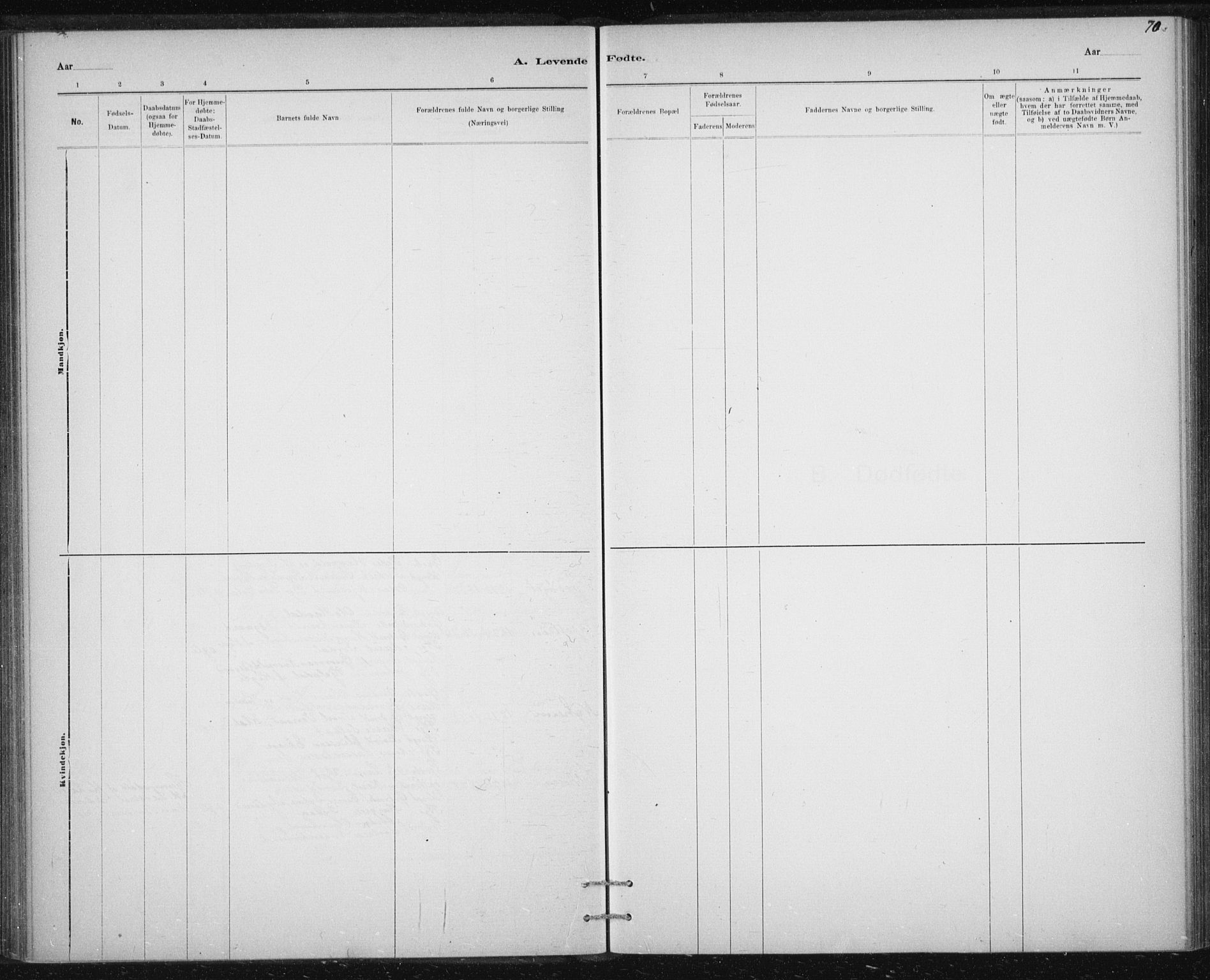 Ministerialprotokoller, klokkerbøker og fødselsregistre - Sør-Trøndelag, SAT/A-1456/613/L0392: Parish register (official) no. 613A01, 1887-1906, p. 70