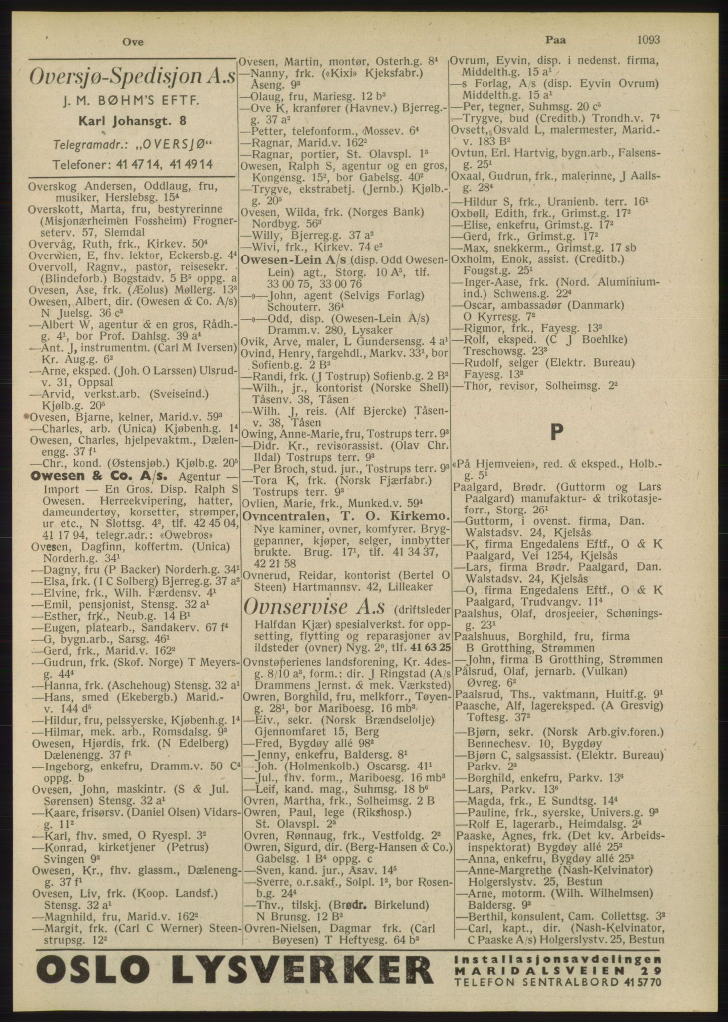 Kristiania/Oslo adressebok, PUBL/-, 1948, p. 1093