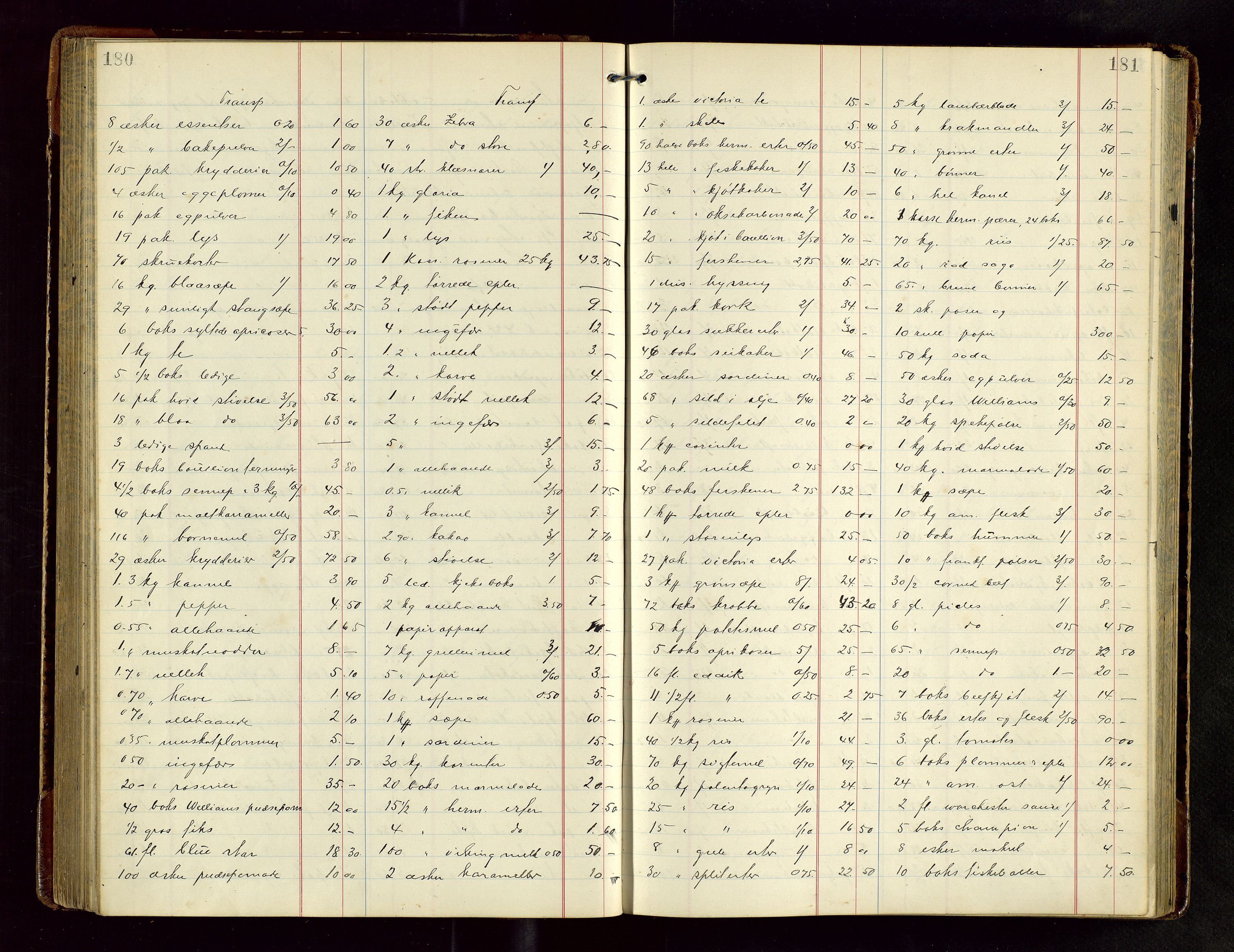 Haugesund tingrett, AV/SAST-A-101415/01/IV/IVB/L0004: Skifteregistreringsprotokoll, med register, 1914-1923, p. 180-181