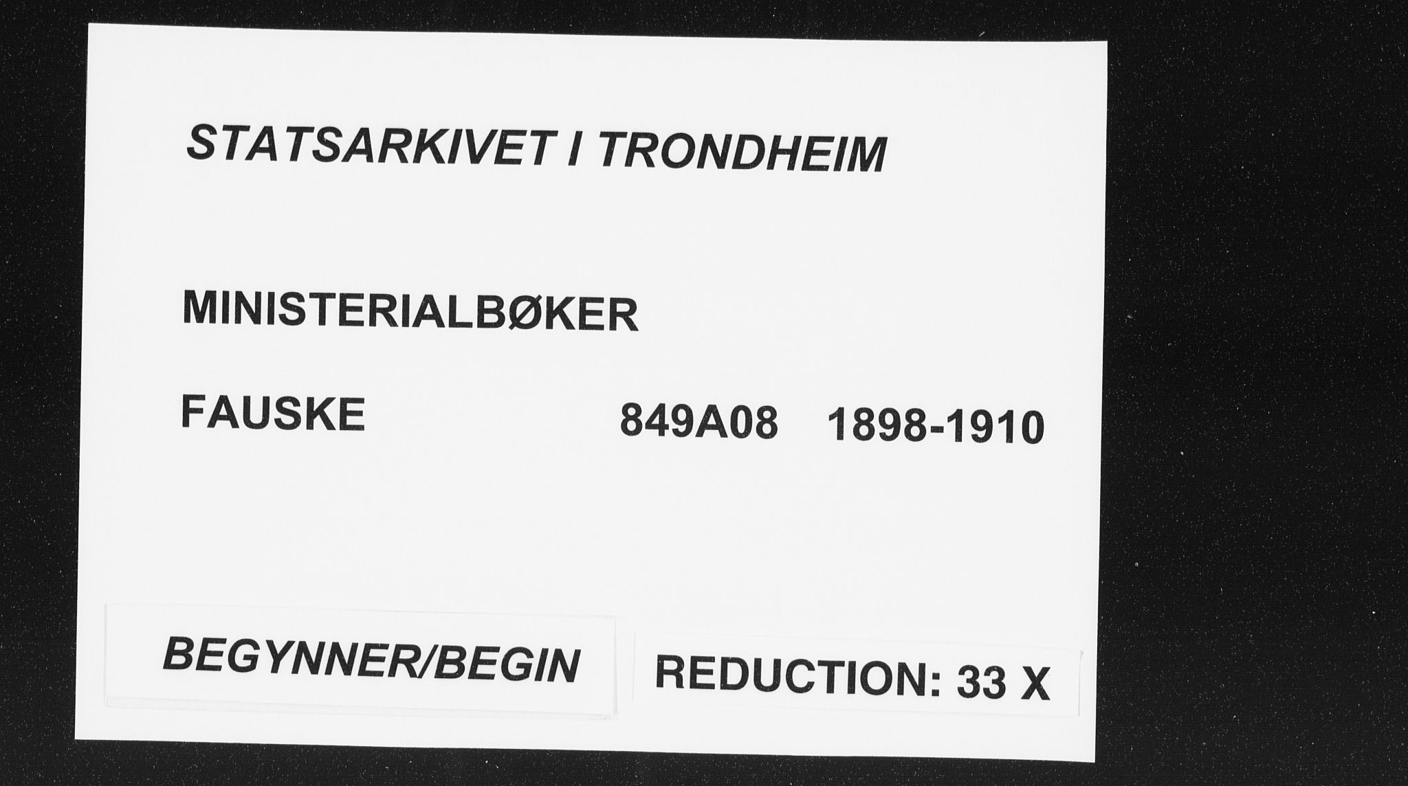 Ministerialprotokoller, klokkerbøker og fødselsregistre - Nordland, SAT/A-1459/849/L0696: Parish register (official) no. 849A08, 1898-1910