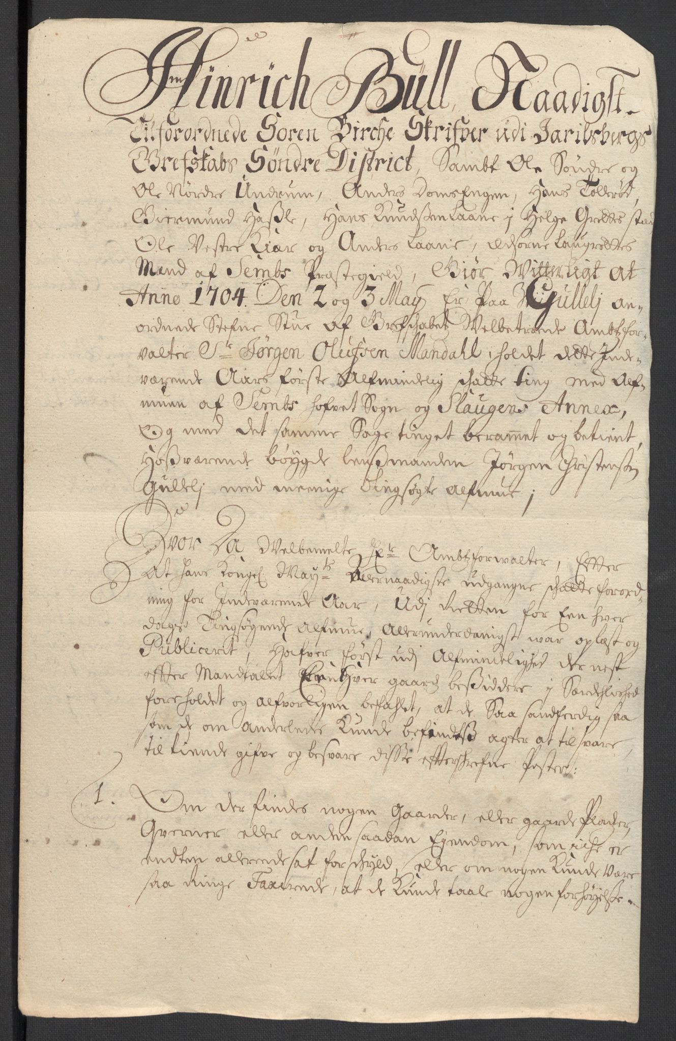 Rentekammeret inntil 1814, Reviderte regnskaper, Fogderegnskap, RA/EA-4092/R32/L1871: Fogderegnskap Jarlsberg grevskap, 1703-1705, p. 252