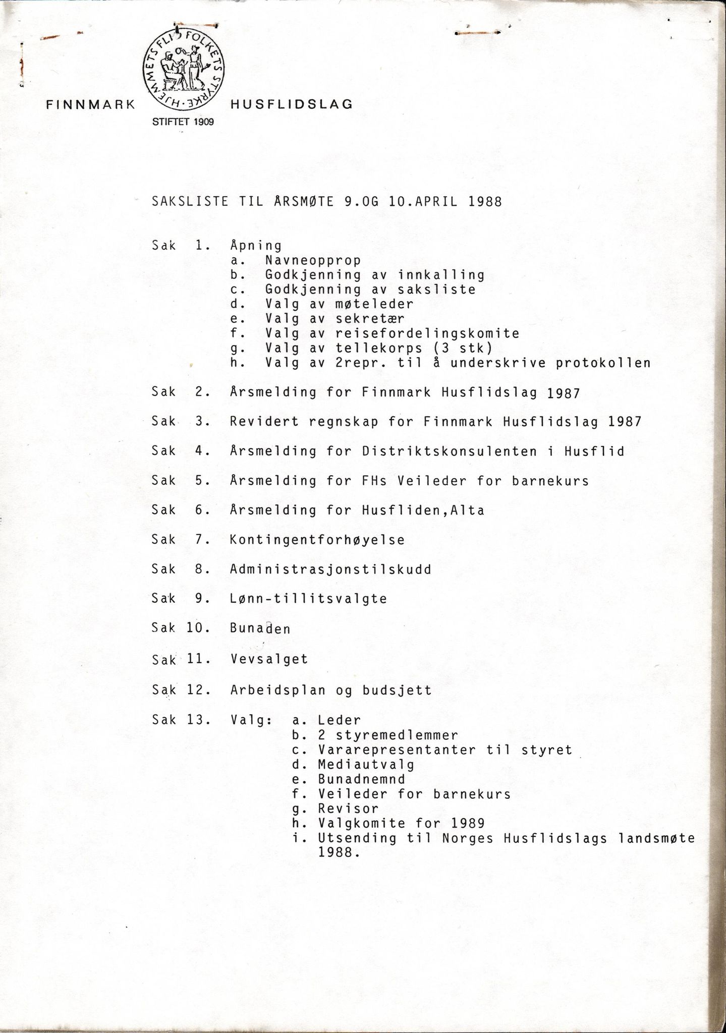 Finnmark Husflidslag, FMFB/A-1134/A/L0003: Møtebok, 1983-1994, p. 211