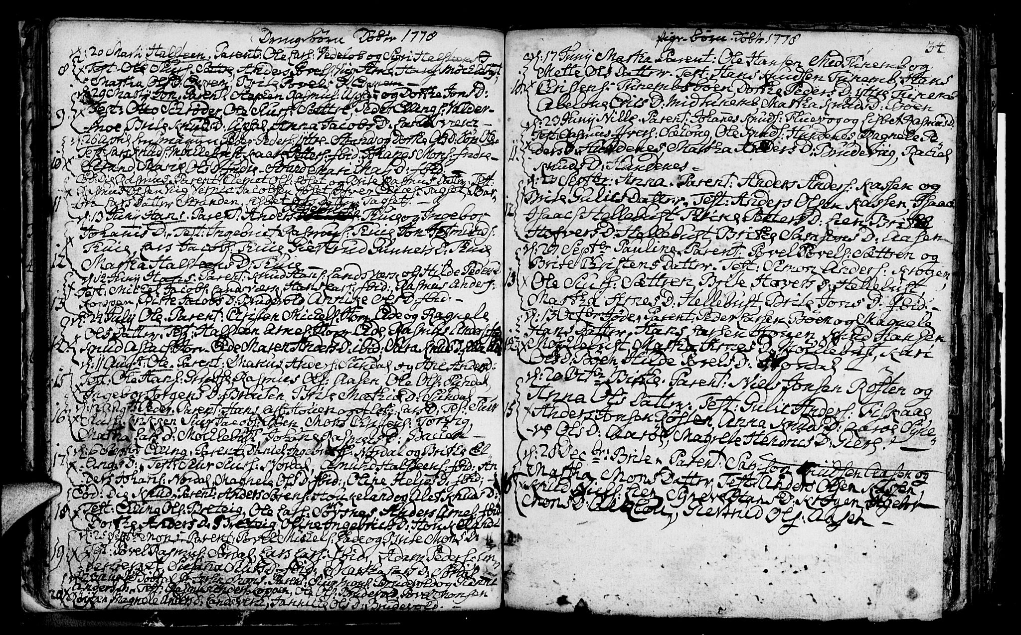 Ministerialprotokoller, klokkerbøker og fødselsregistre - Møre og Romsdal, AV/SAT-A-1454/501/L0002: Parish register (official) no. 501A02, 1760-1816, p. 34