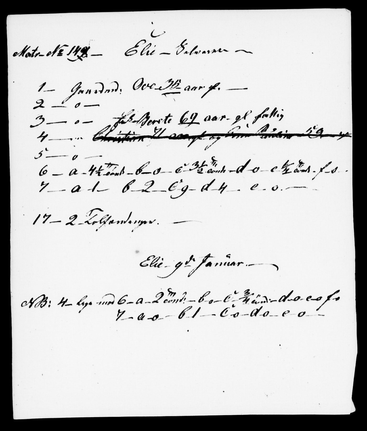, Census 1845 for Stod, 1845, p. 62