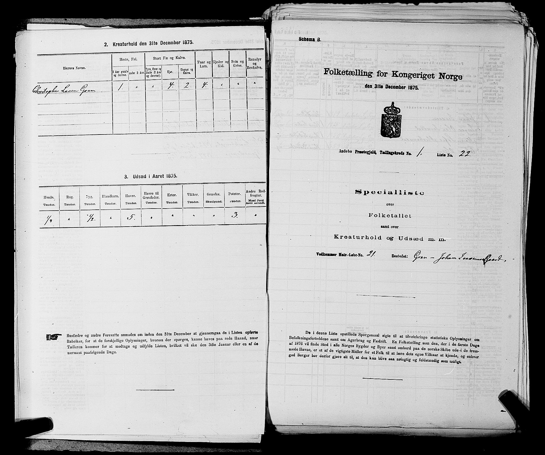 SAKO, 1875 census for 0719P Andebu, 1875, p. 66
