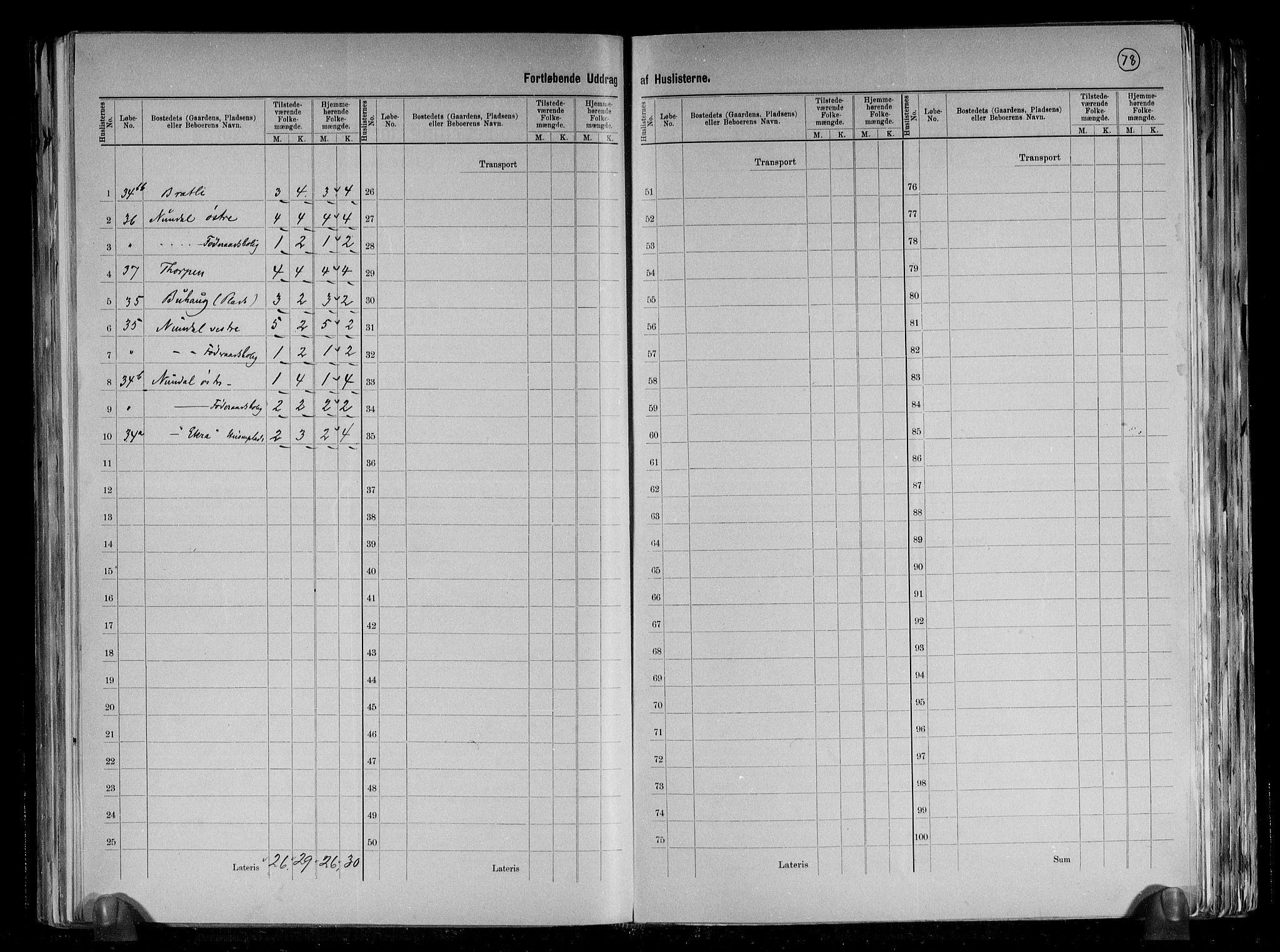 RA, 1891 census for 1424 Årdal, 1891, p. 13