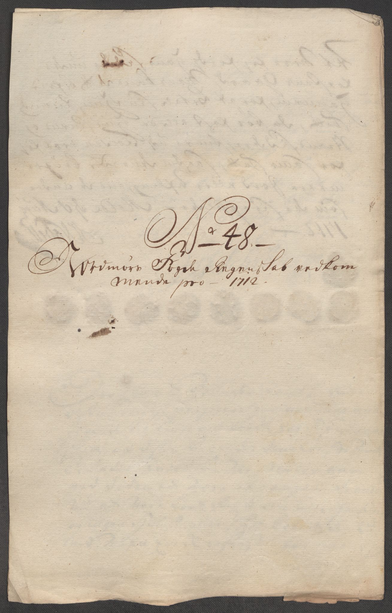 Rentekammeret inntil 1814, Reviderte regnskaper, Fogderegnskap, AV/RA-EA-4092/R56/L3746: Fogderegnskap Nordmøre, 1712, p. 243